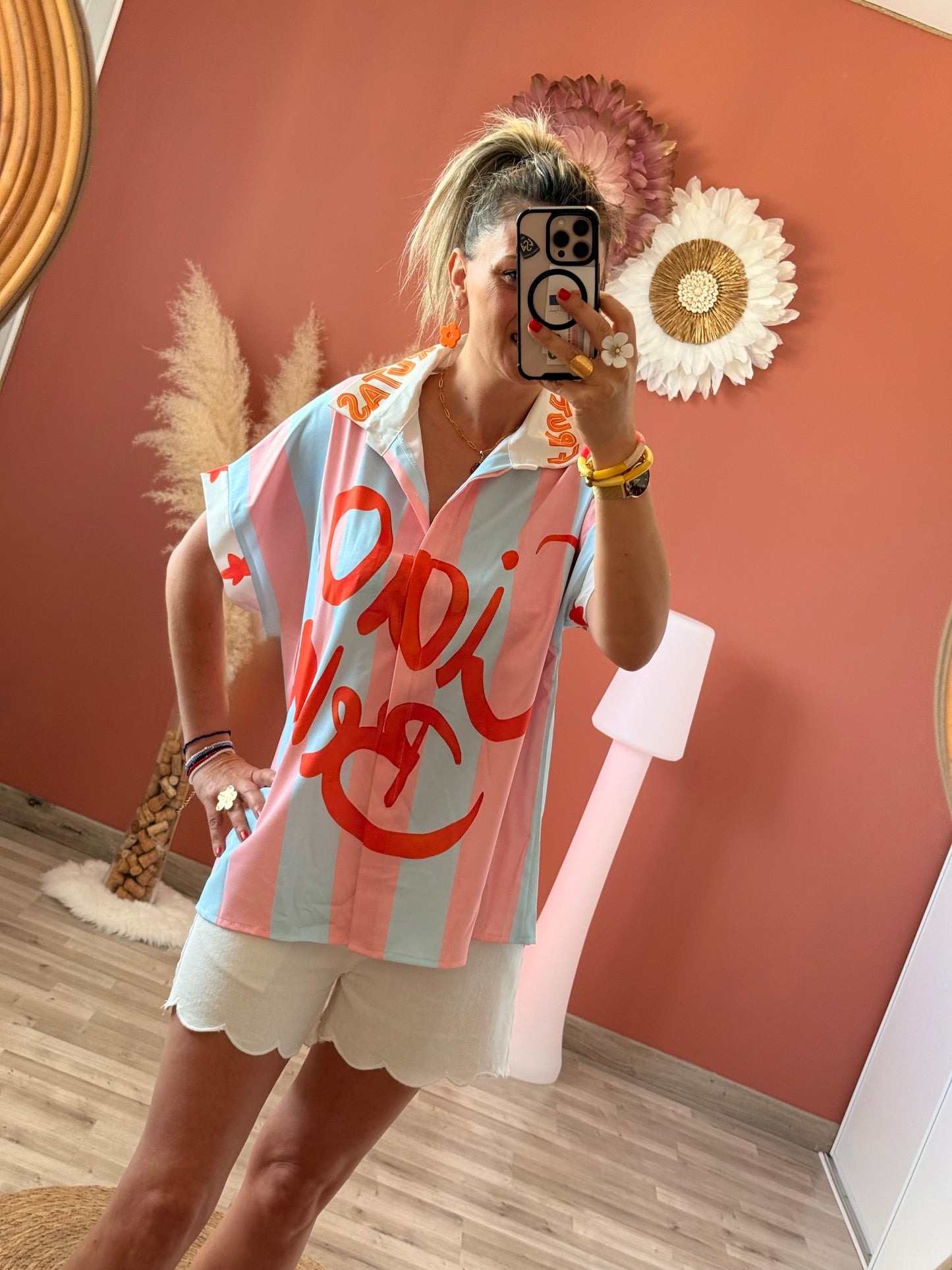 Chemise imprimée Ciao Bella