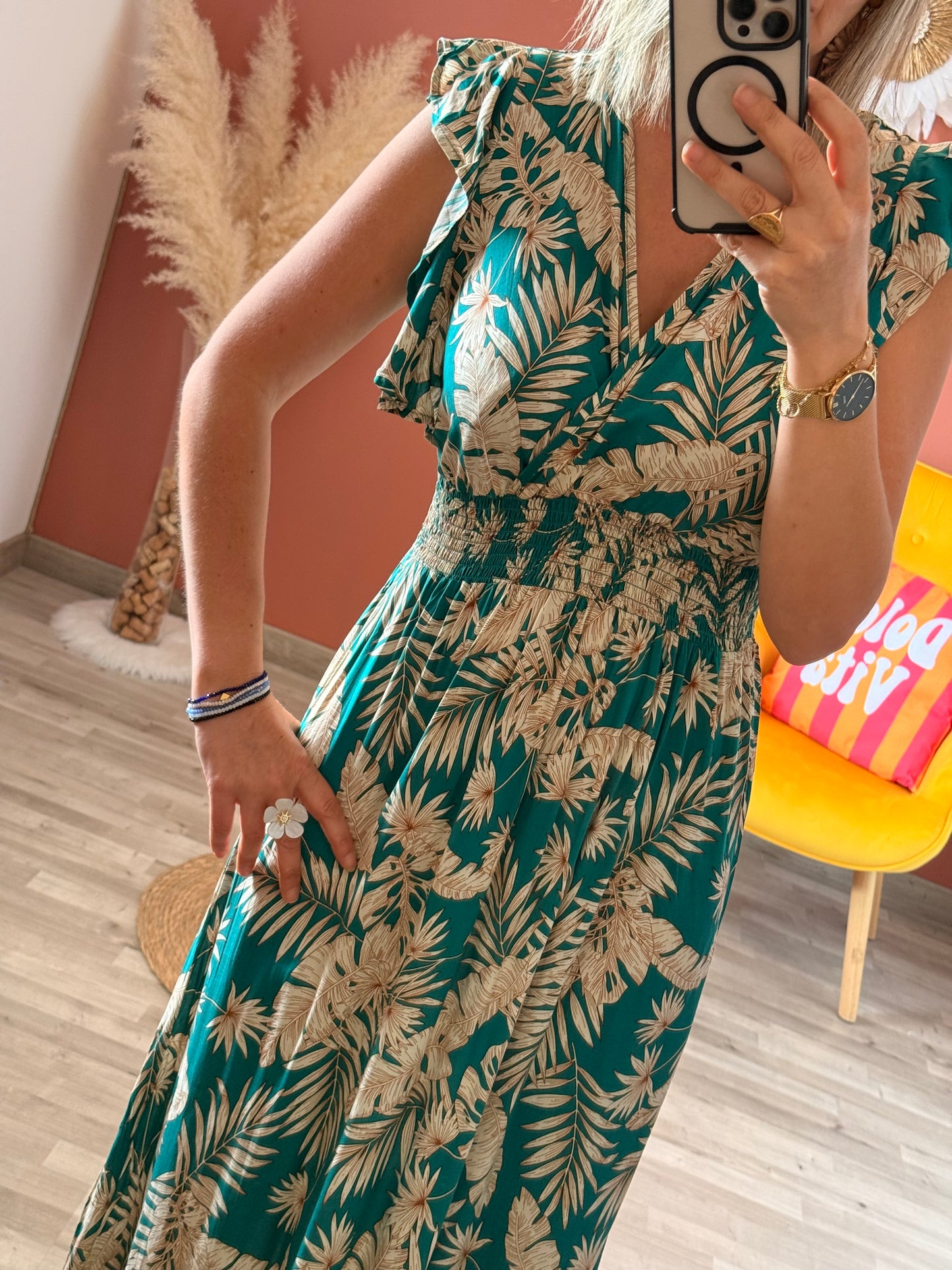 Robe feuillage Tomi