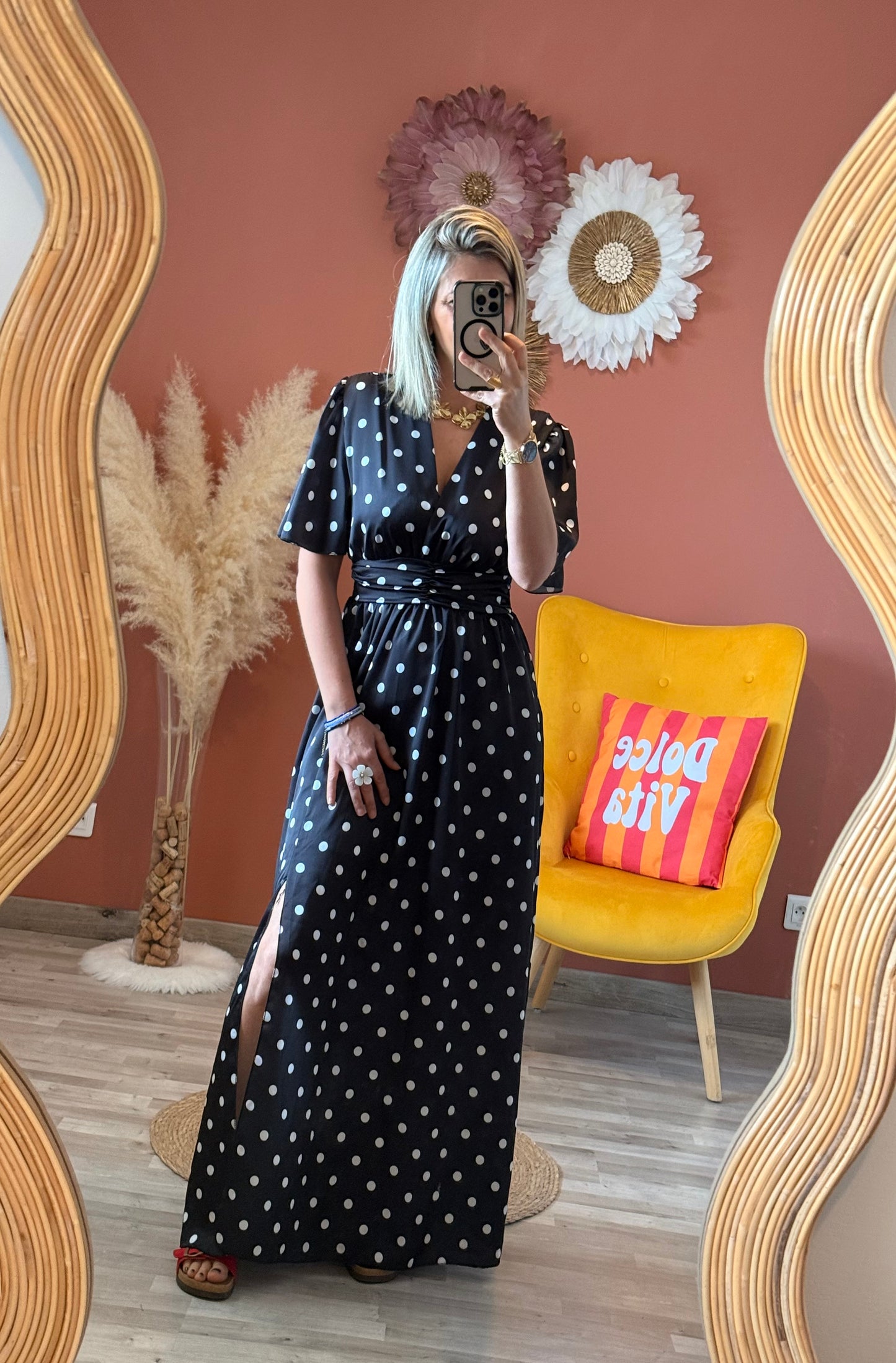 Robe à pois