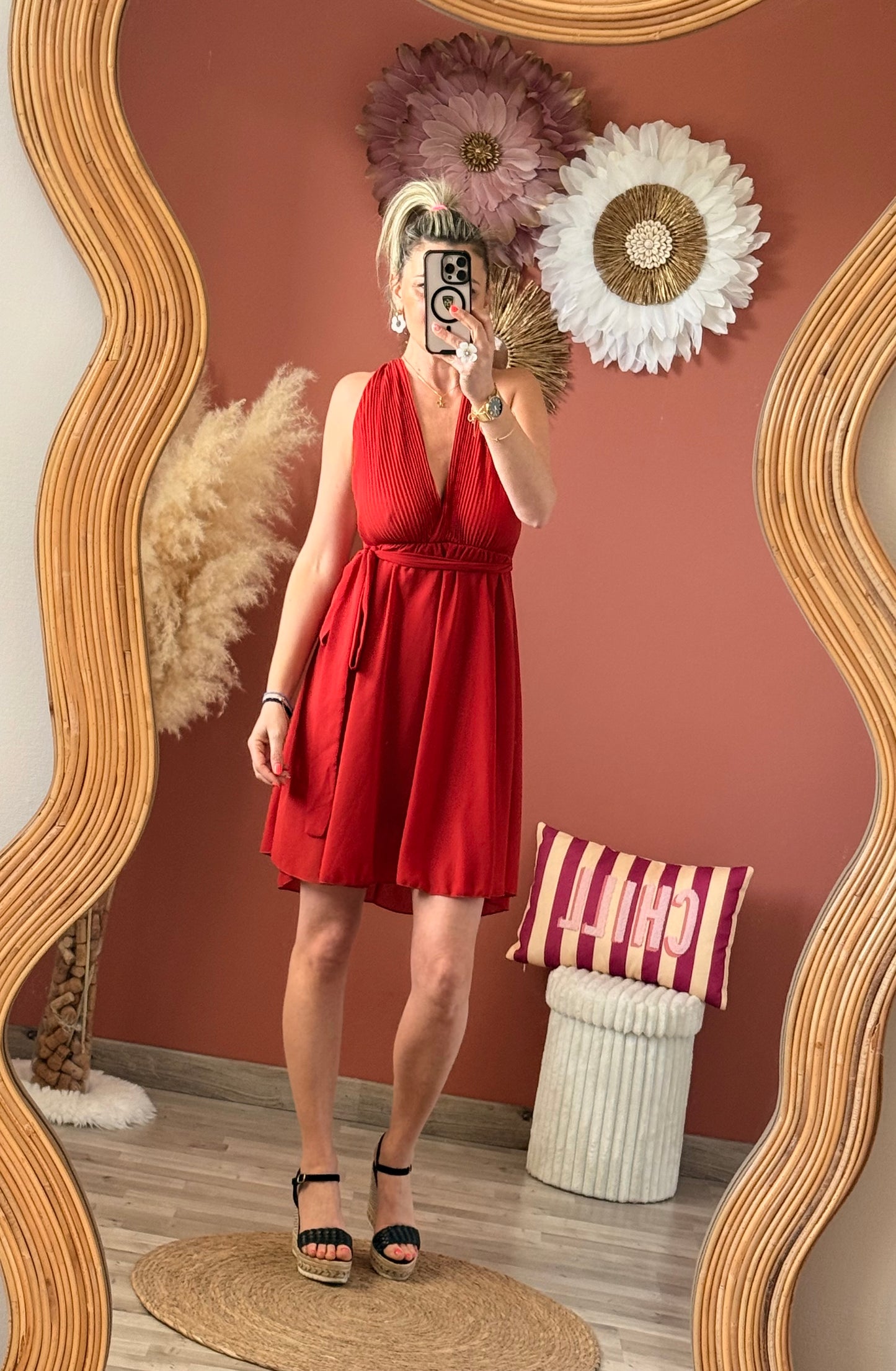 Robe courte multiposition