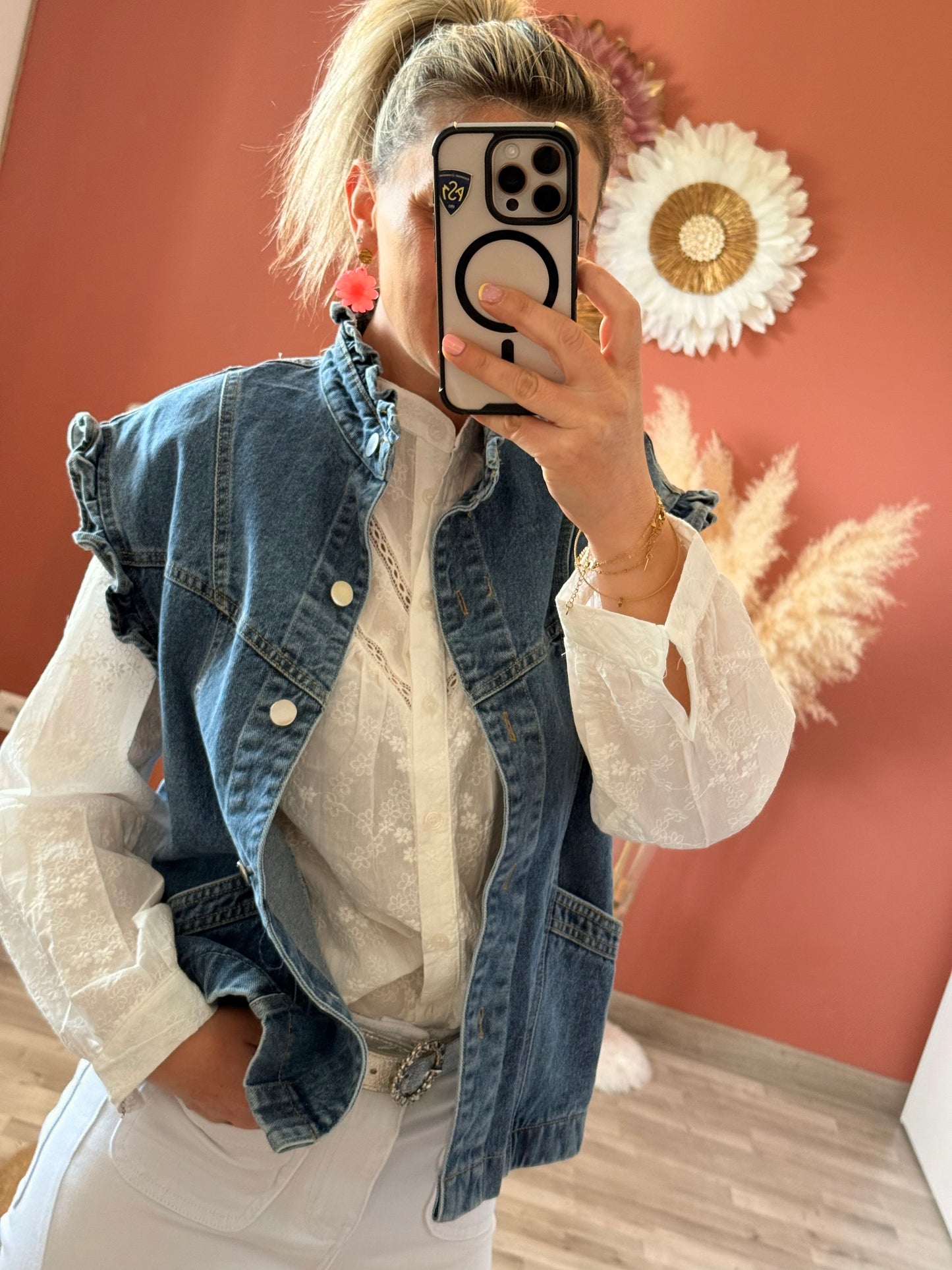 Veste sans manches en jean 💙
