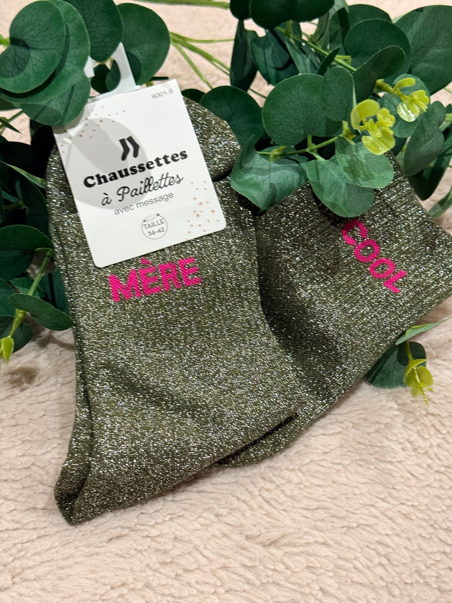 Chaussette paillette Mère cool