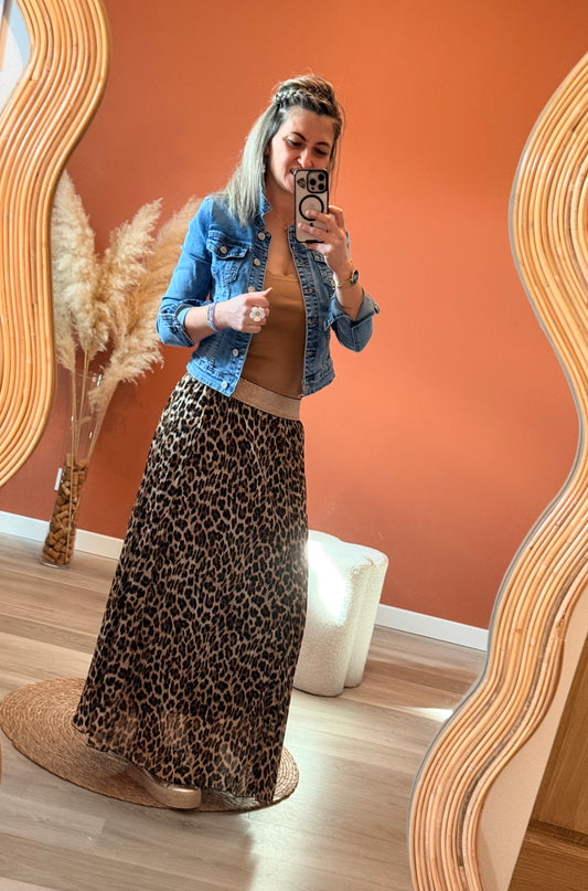 Jupe longue plissée Anaïs 🐆