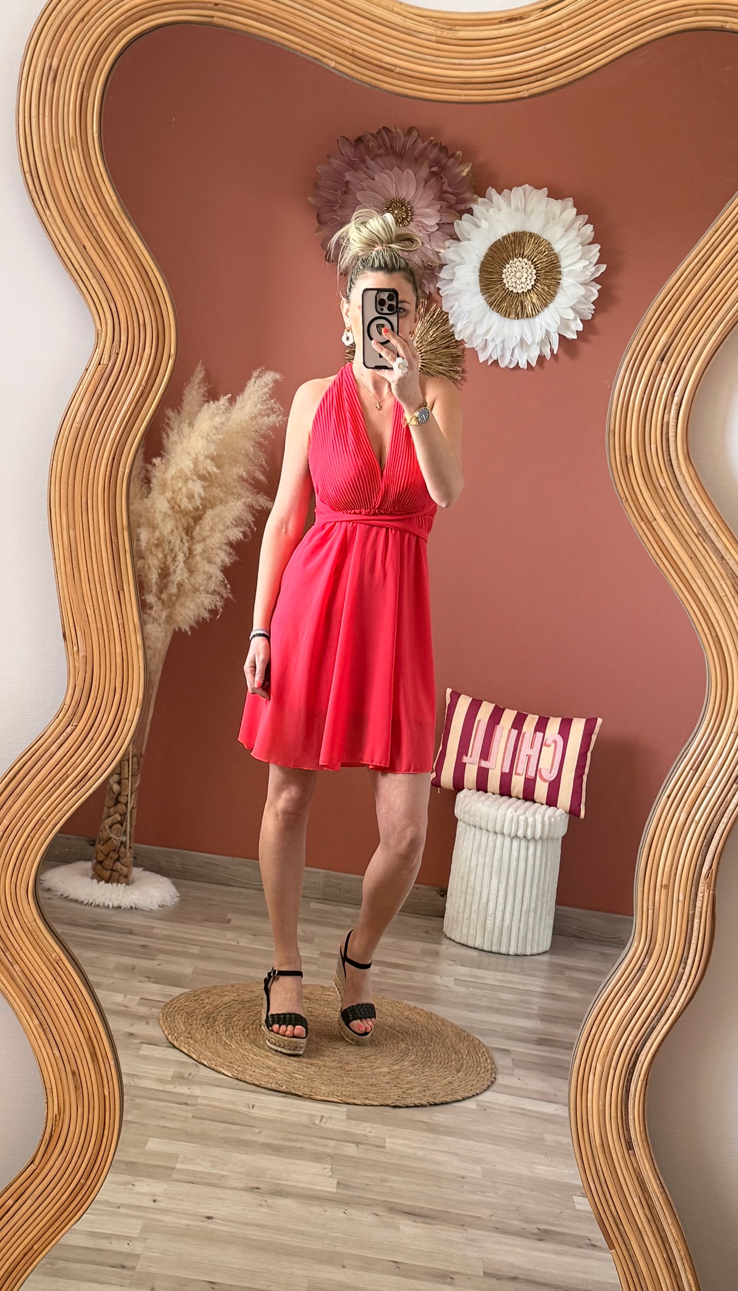 Robe courte multiposition