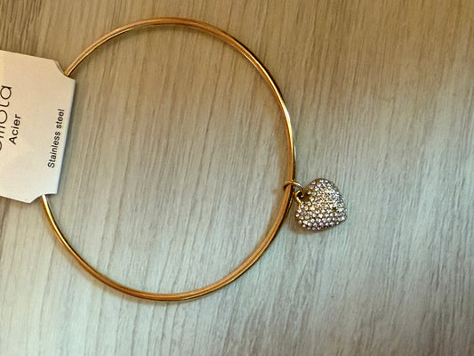 Bracelet breloque 🤎strass