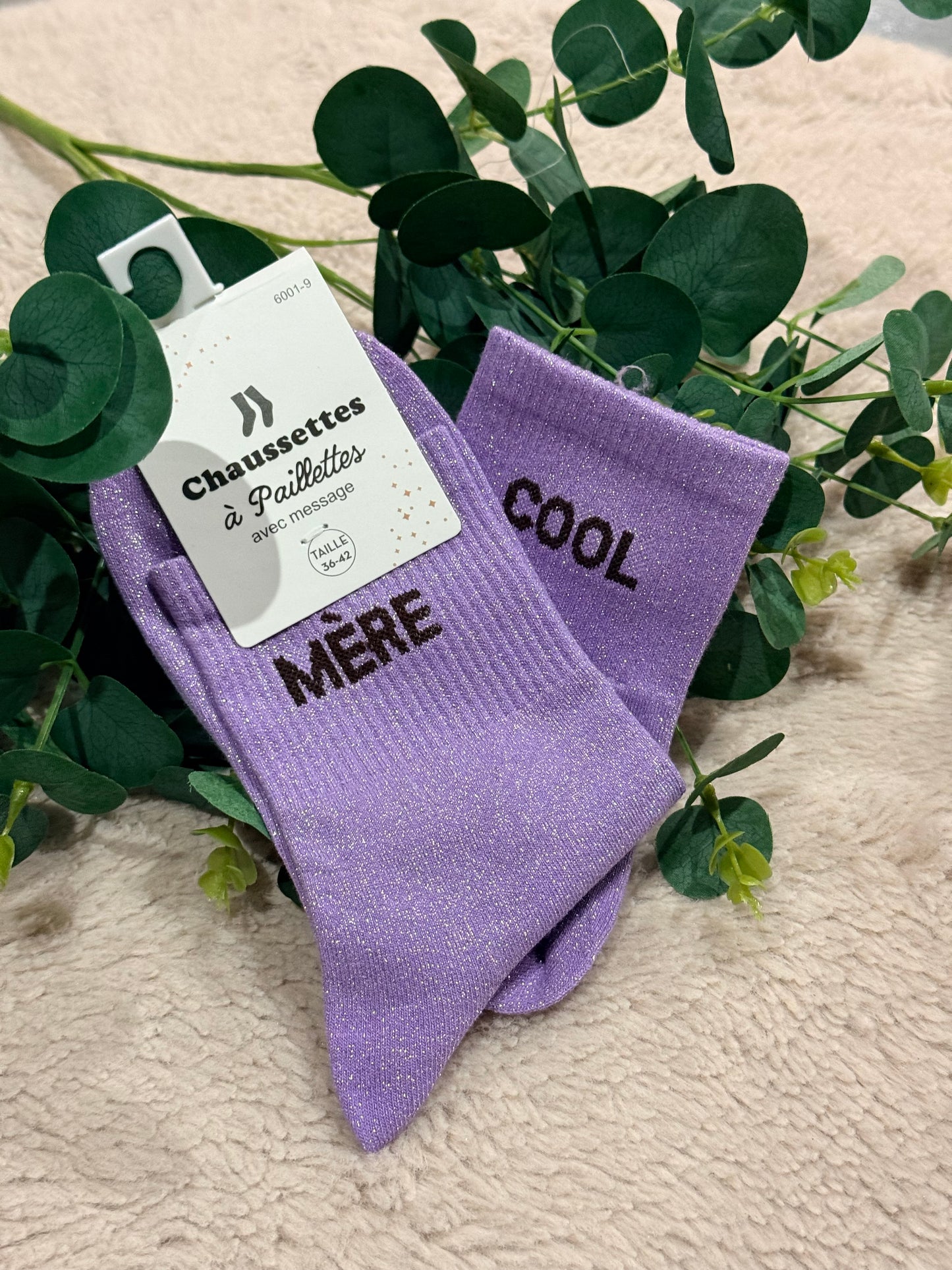 Chaussette paillette Mère cool