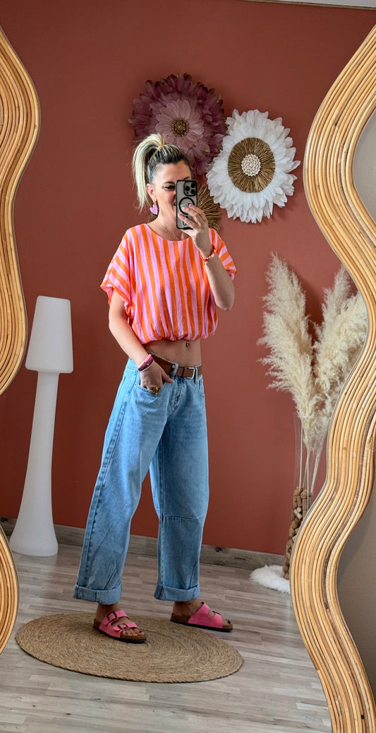 Top à rayures 🧡