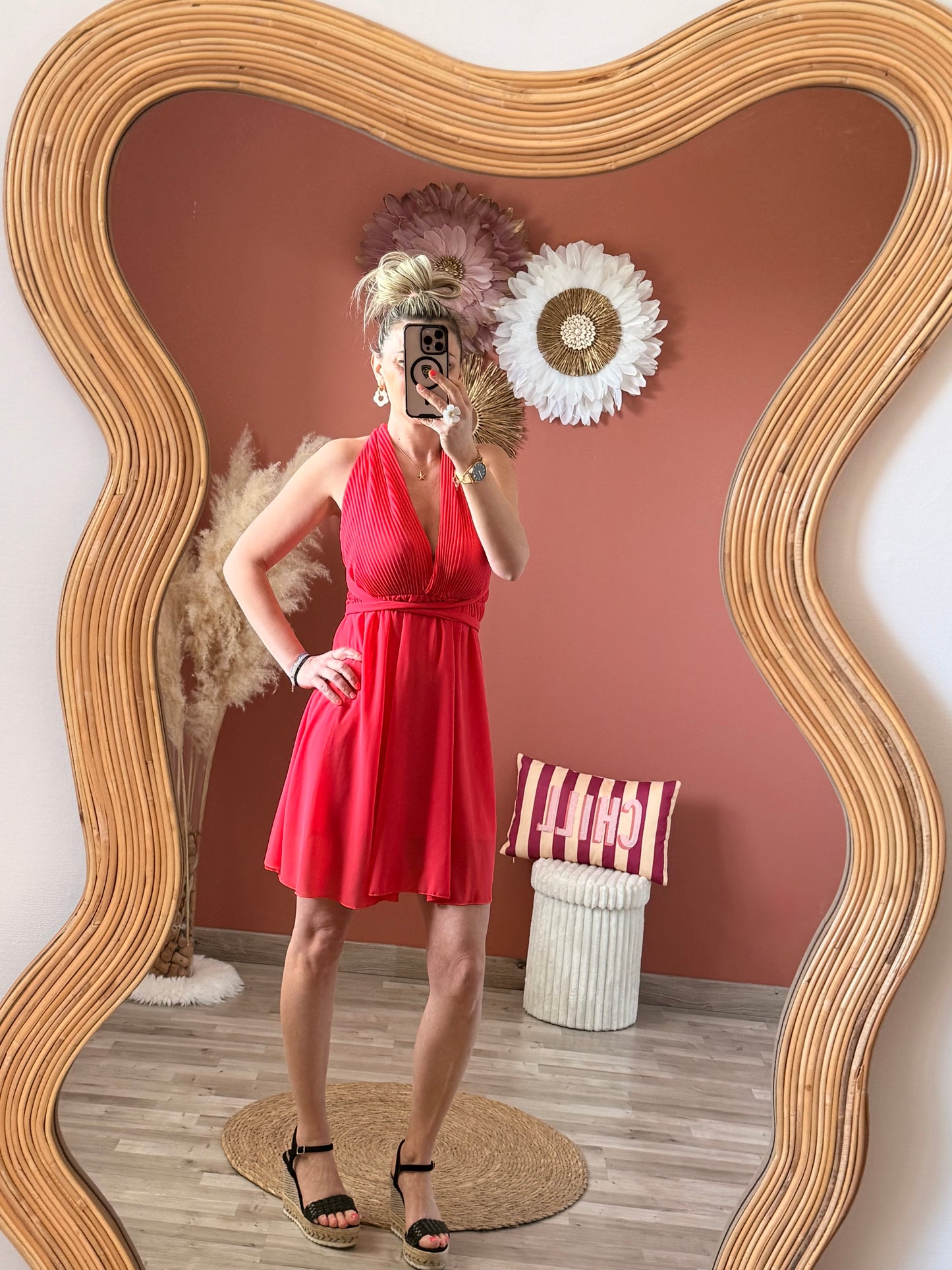 Robe courte multiposition