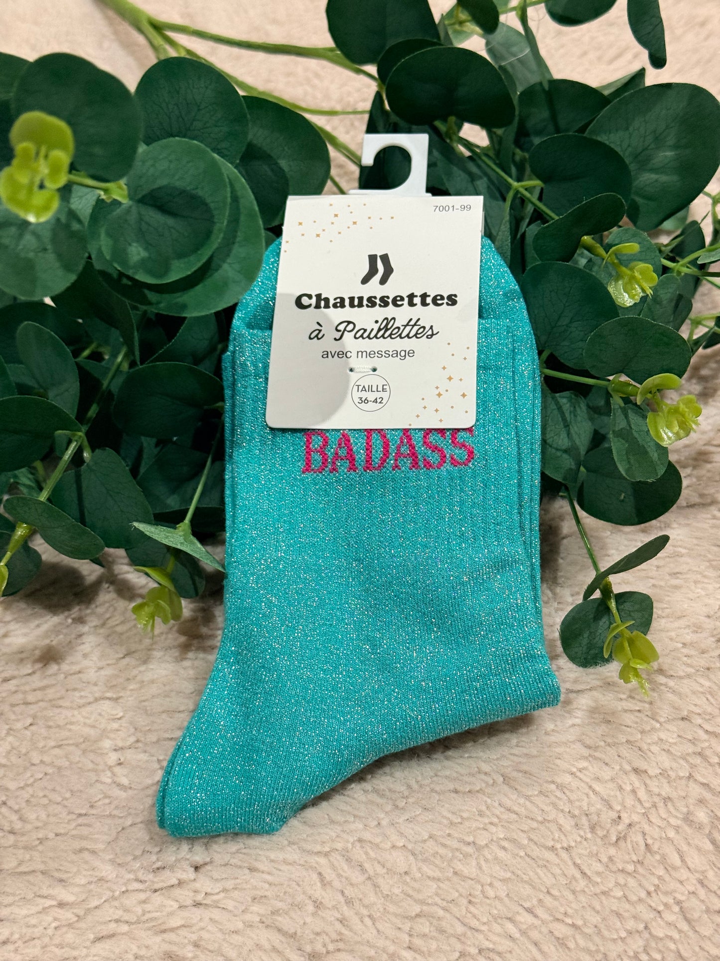 Chaussette paillette Badass 🤩