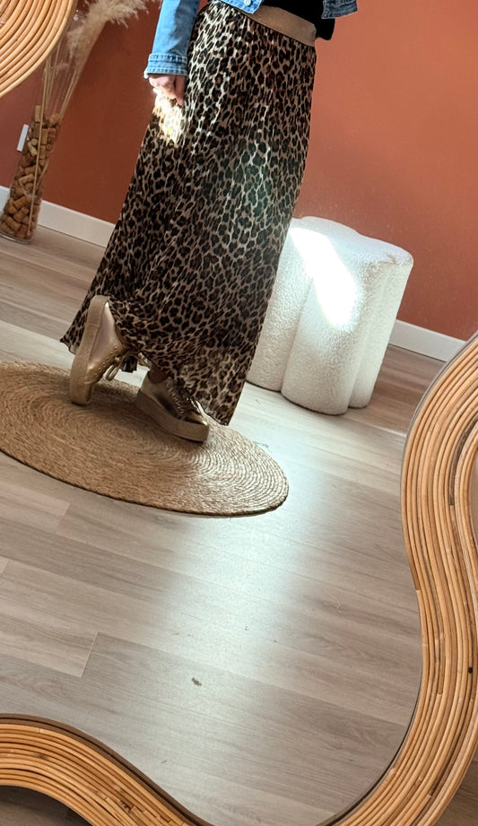 Jupe longue plissée Anaïs 🐆