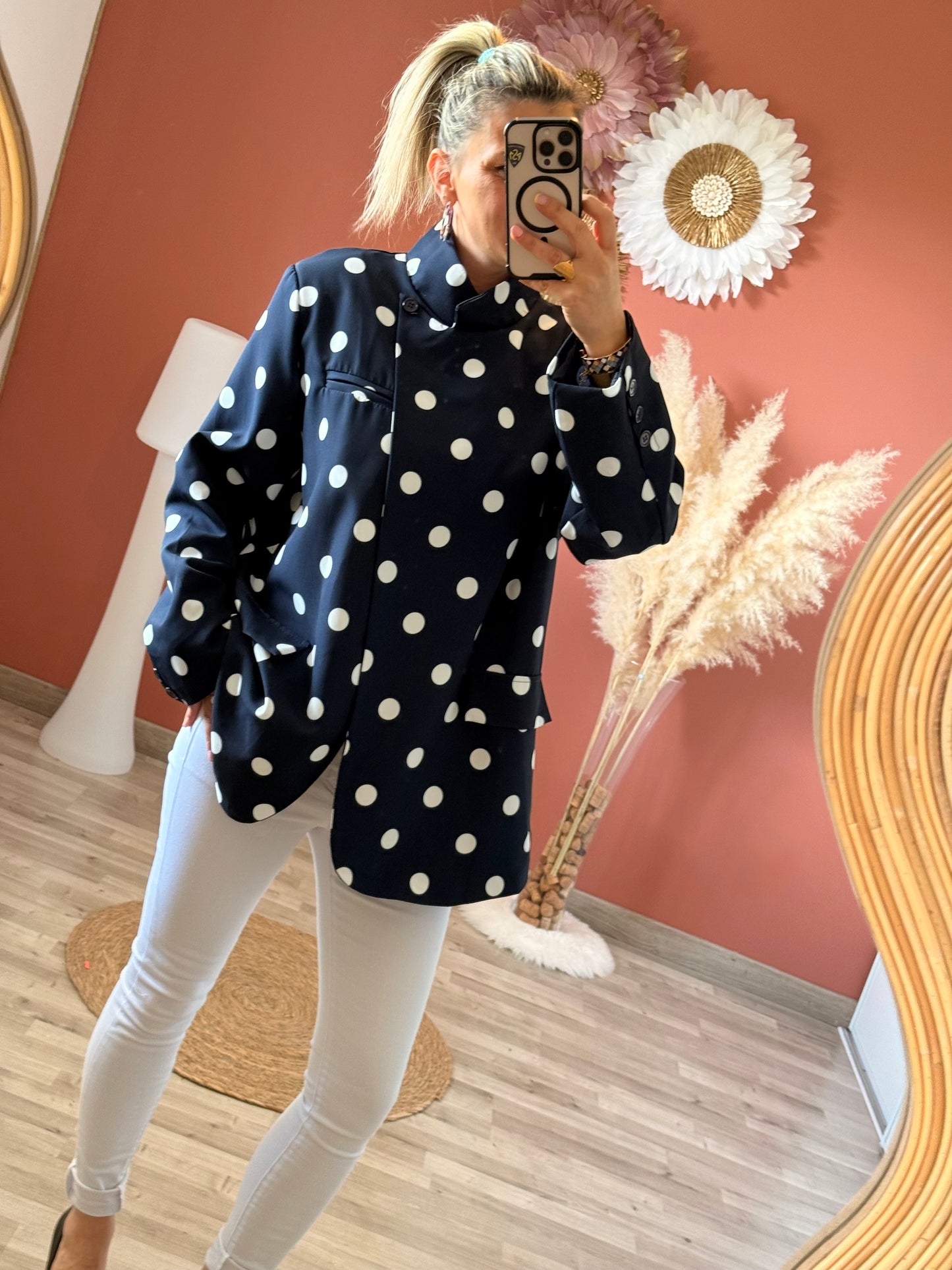 Blazer à pois