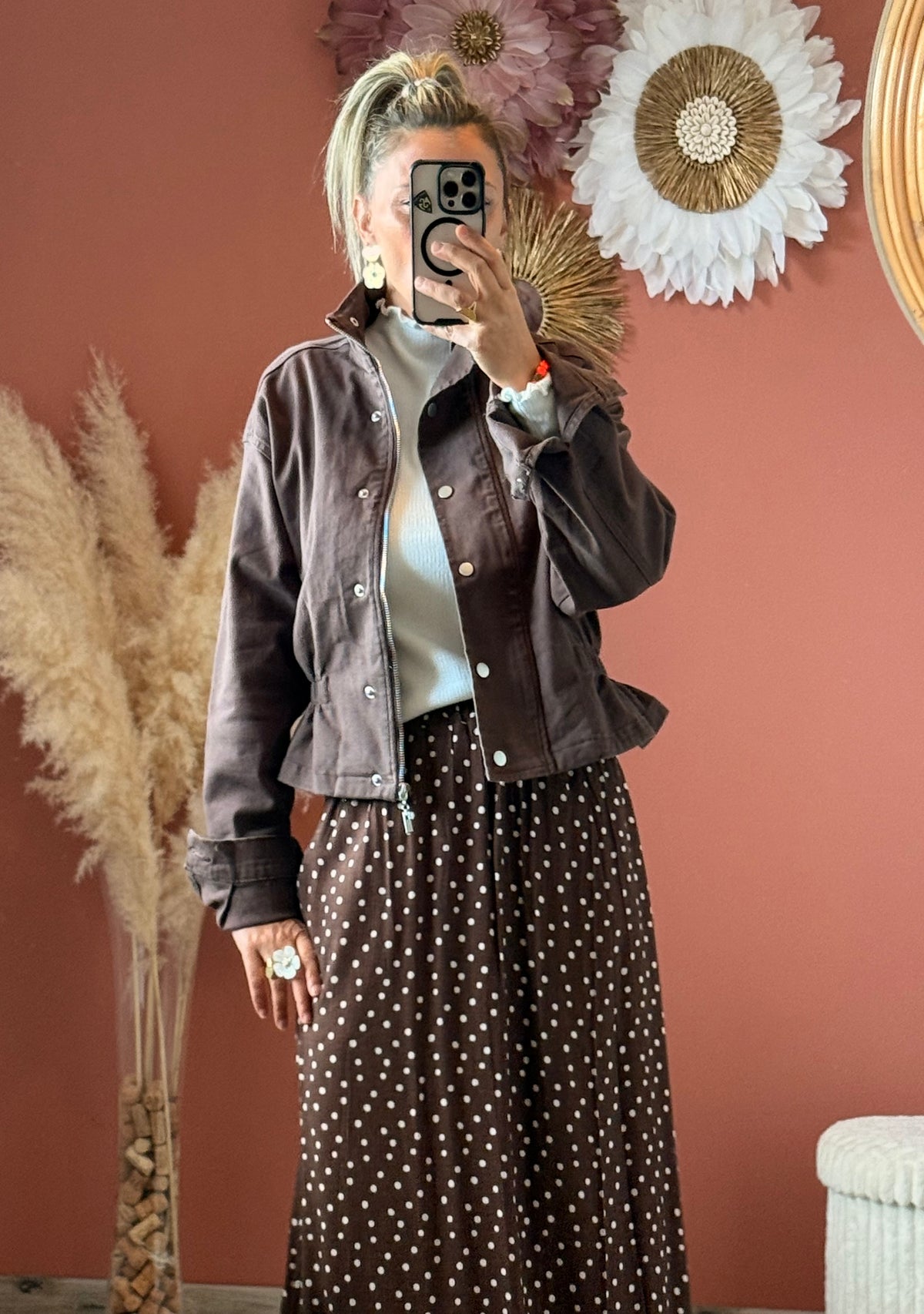 Manteau en jean Léon