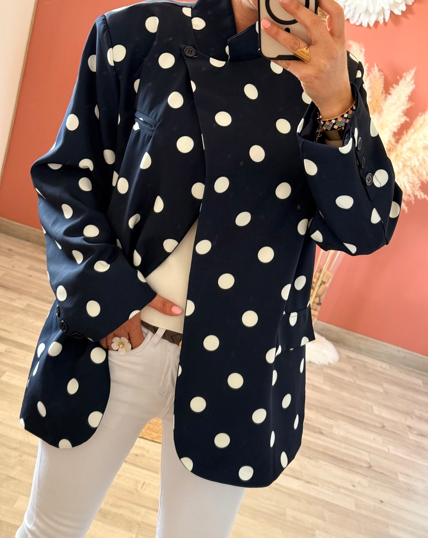 Blazer à pois