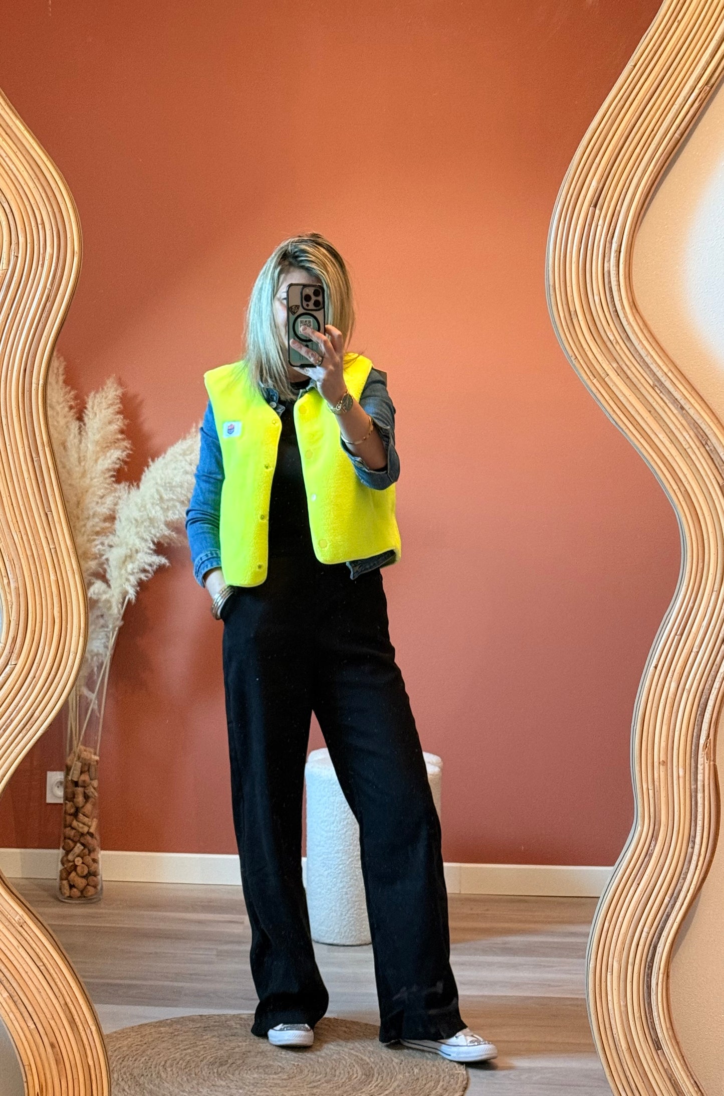 Gilet sans manches fluo