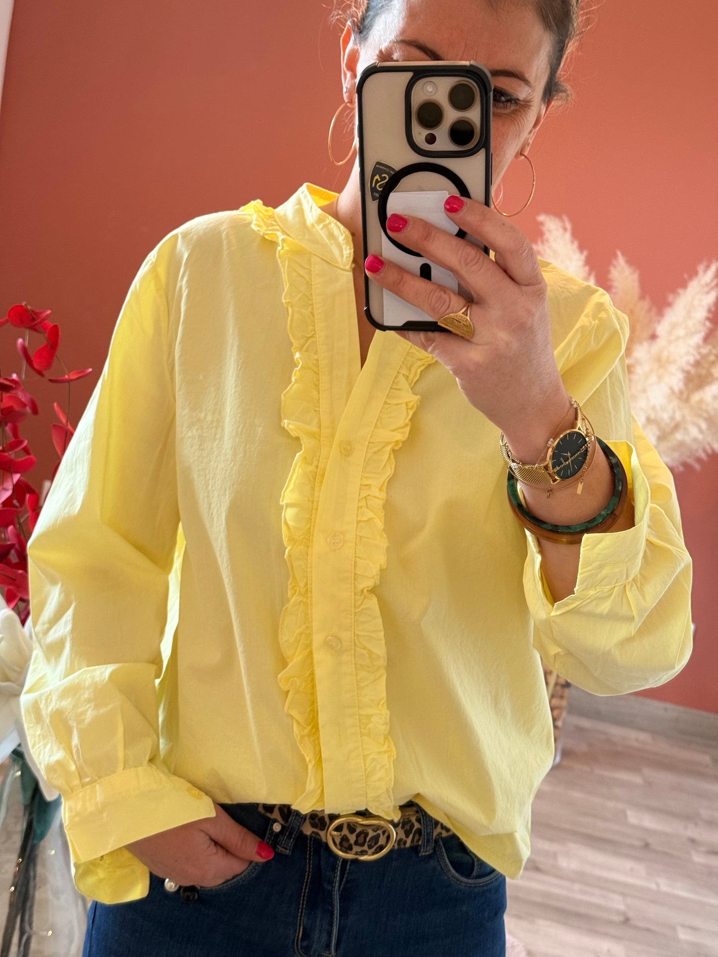 Chemise à volant Laura 💛