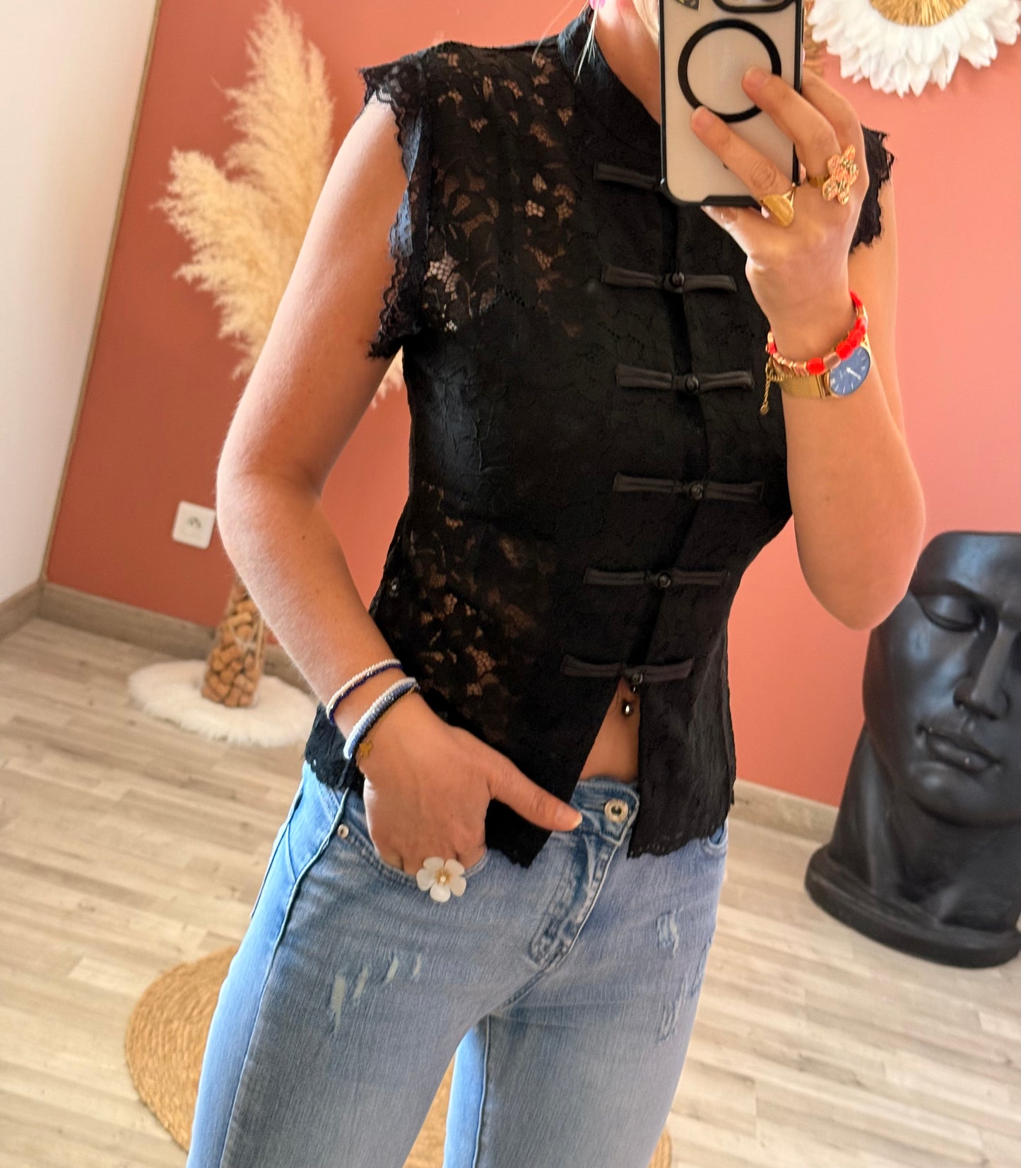 Top dentelle
