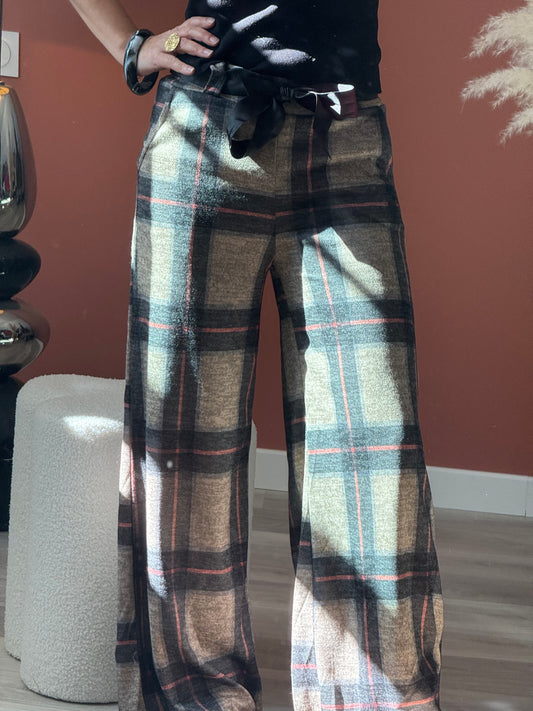 Pantalon à carreaux Flo ♦️