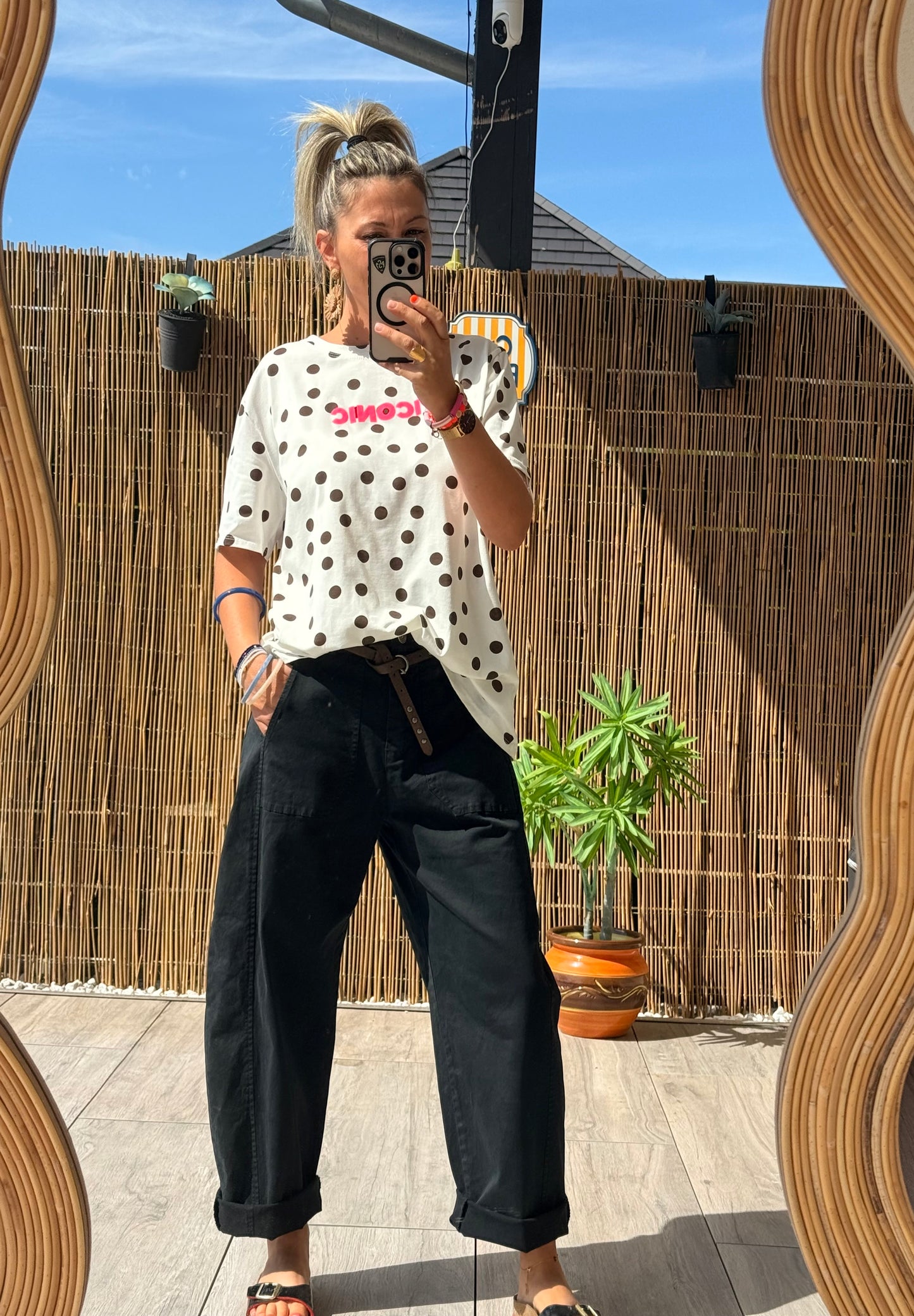 Tee shirt Iconic à pois