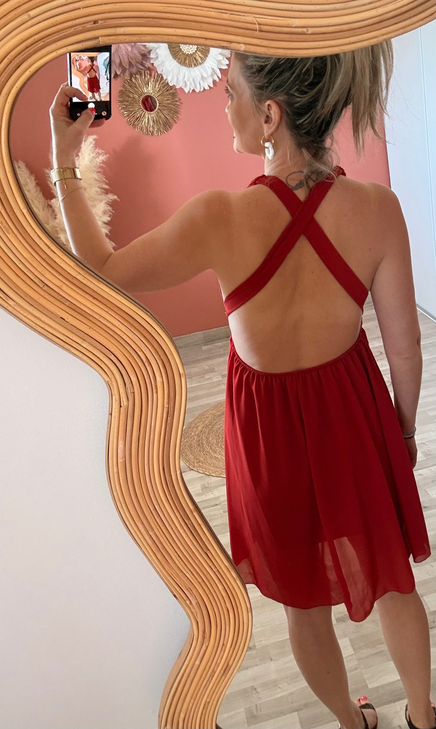 Robe courte multiposition