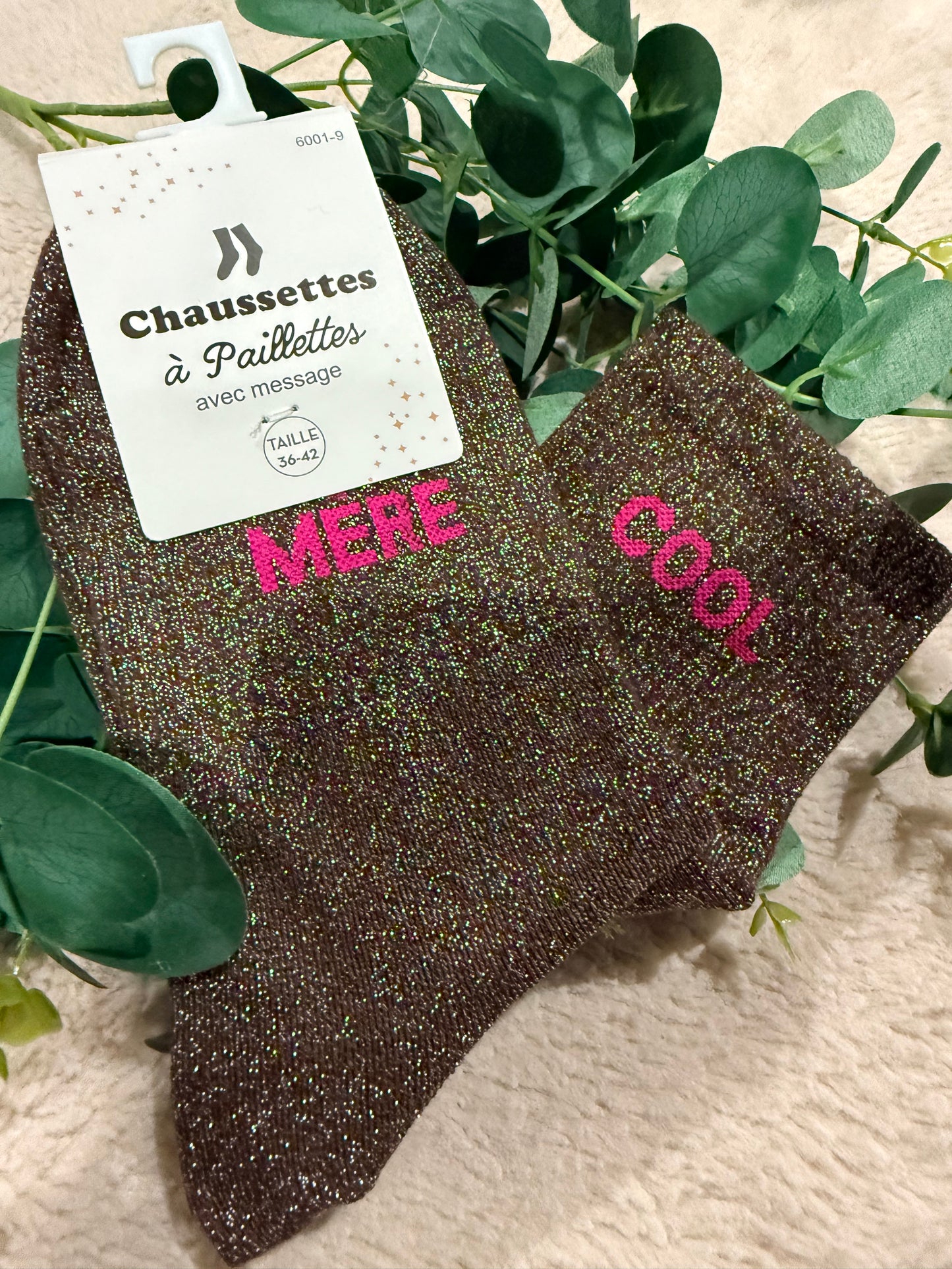 Chaussette paillette Mère cool
