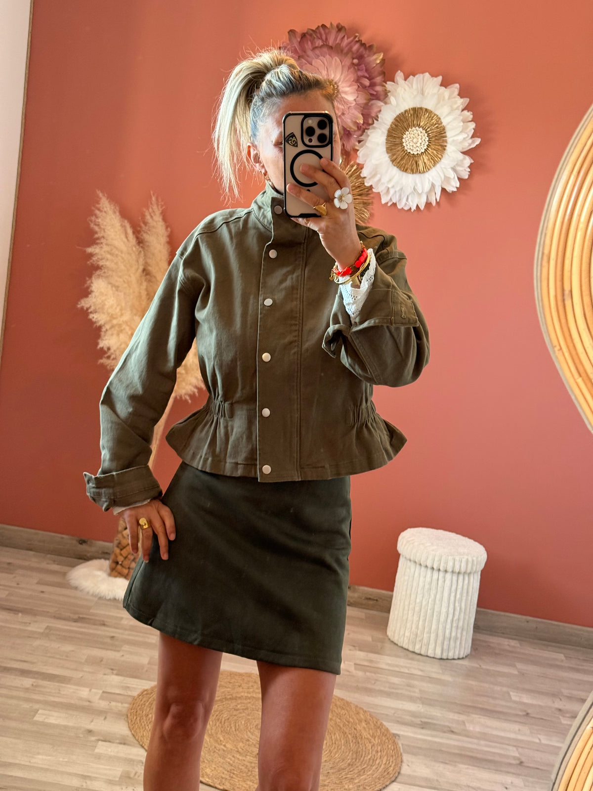 Manteau en jean Léon