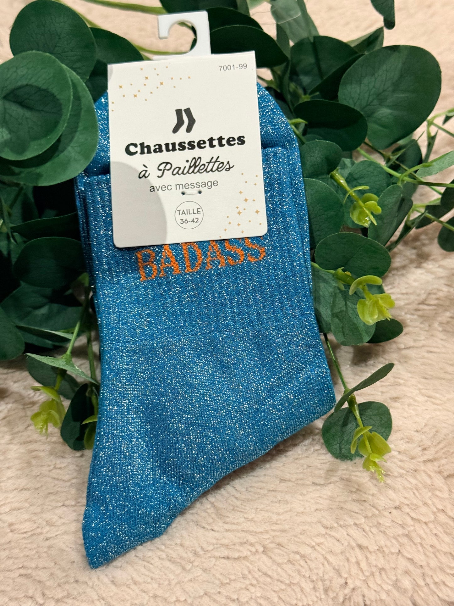 Chaussette paillette Badass 🤩