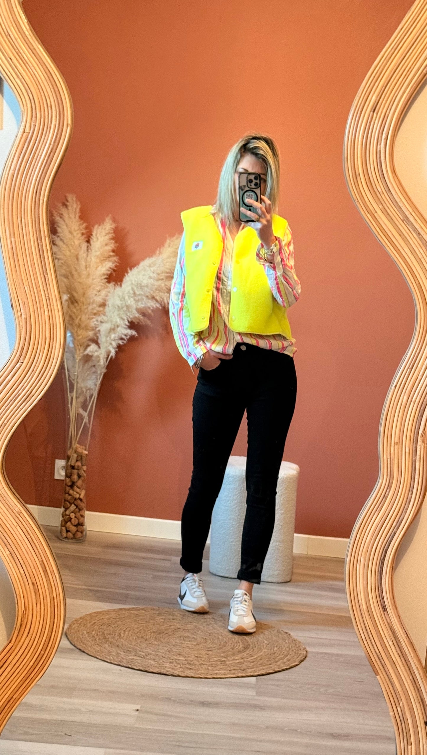 Gilet sans manches fluo