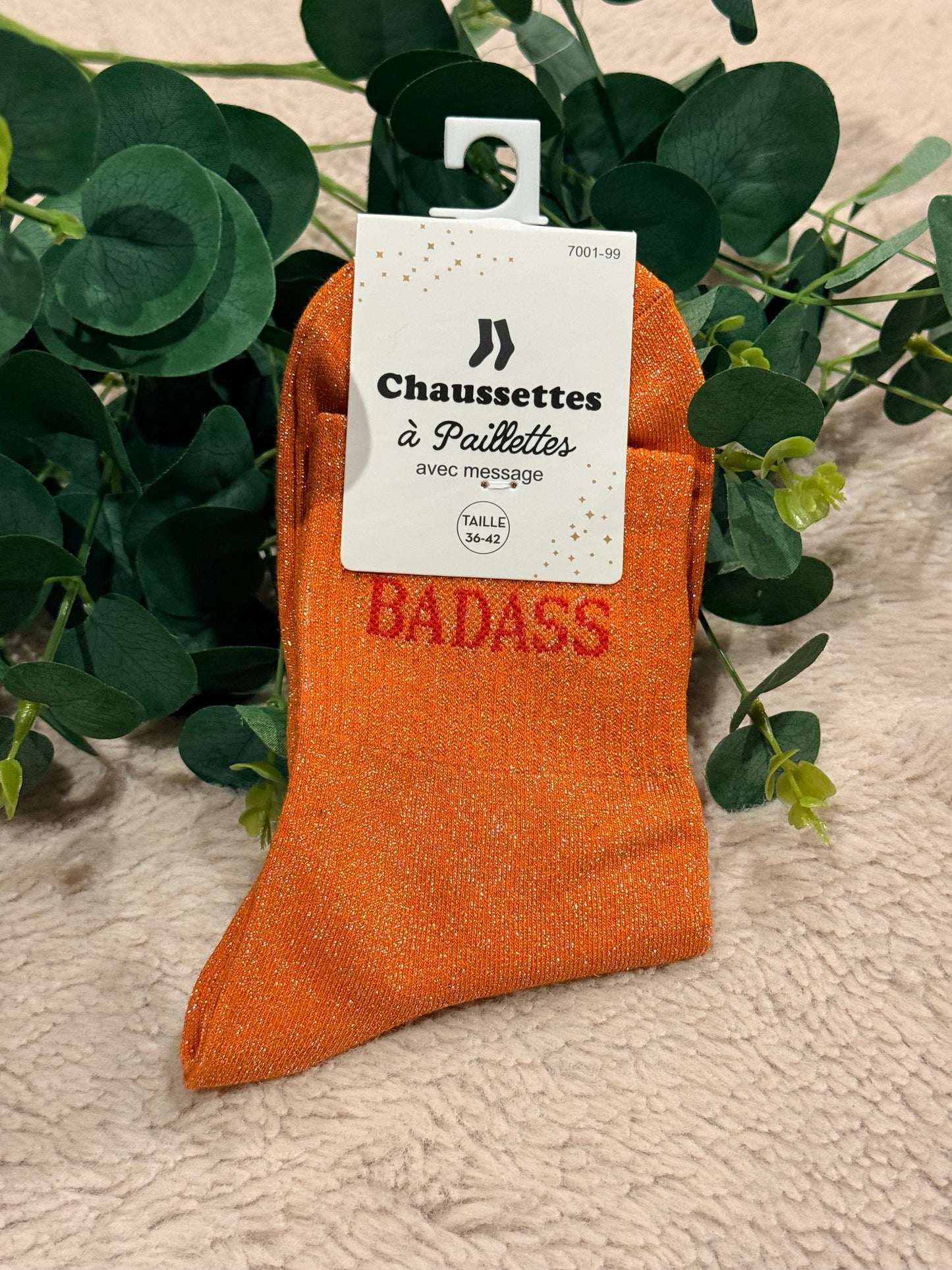 Chaussette paillette Badass 🤩