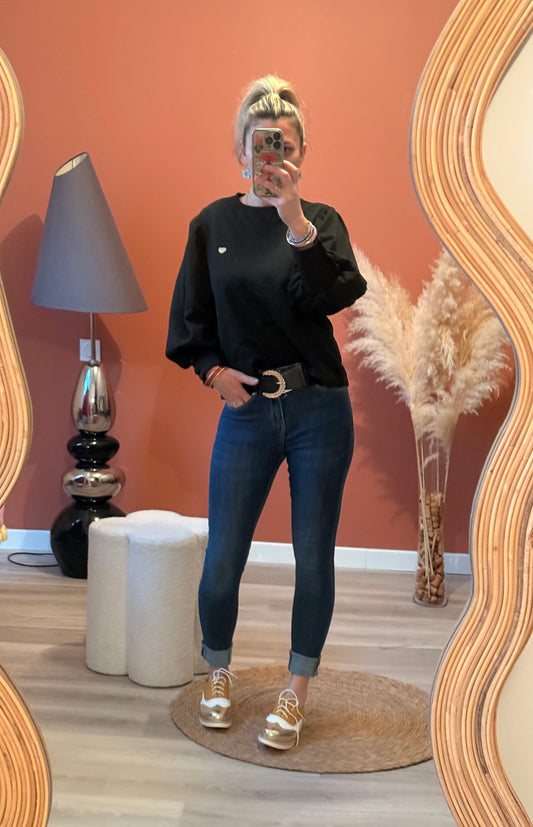 Sweat manches bouffantes 🖤