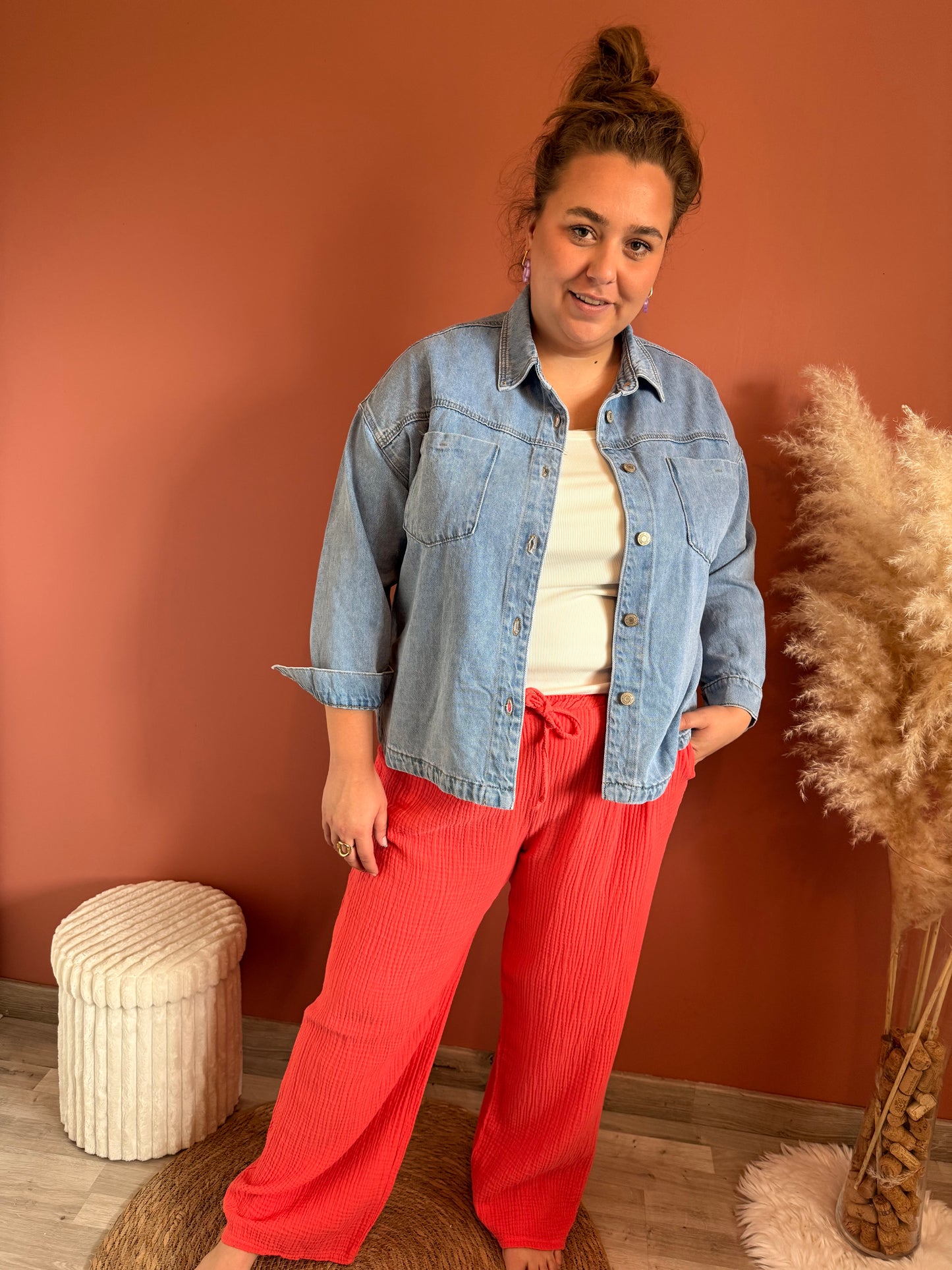Pantalon Hugo en gaz de coton