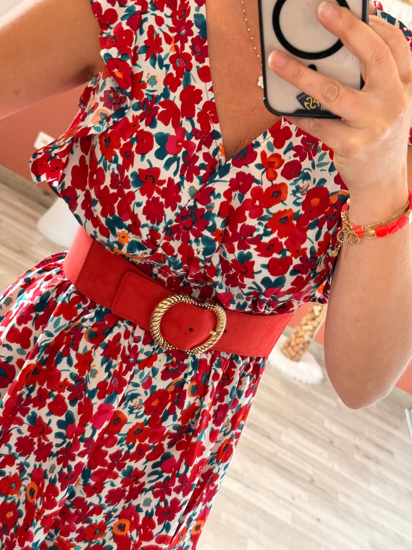 Ceinture ajustable rouge