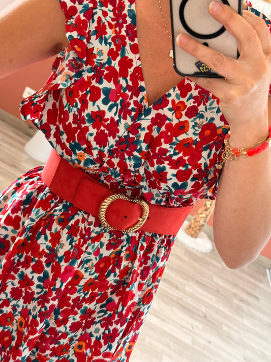 Ceinture ajustable rouge