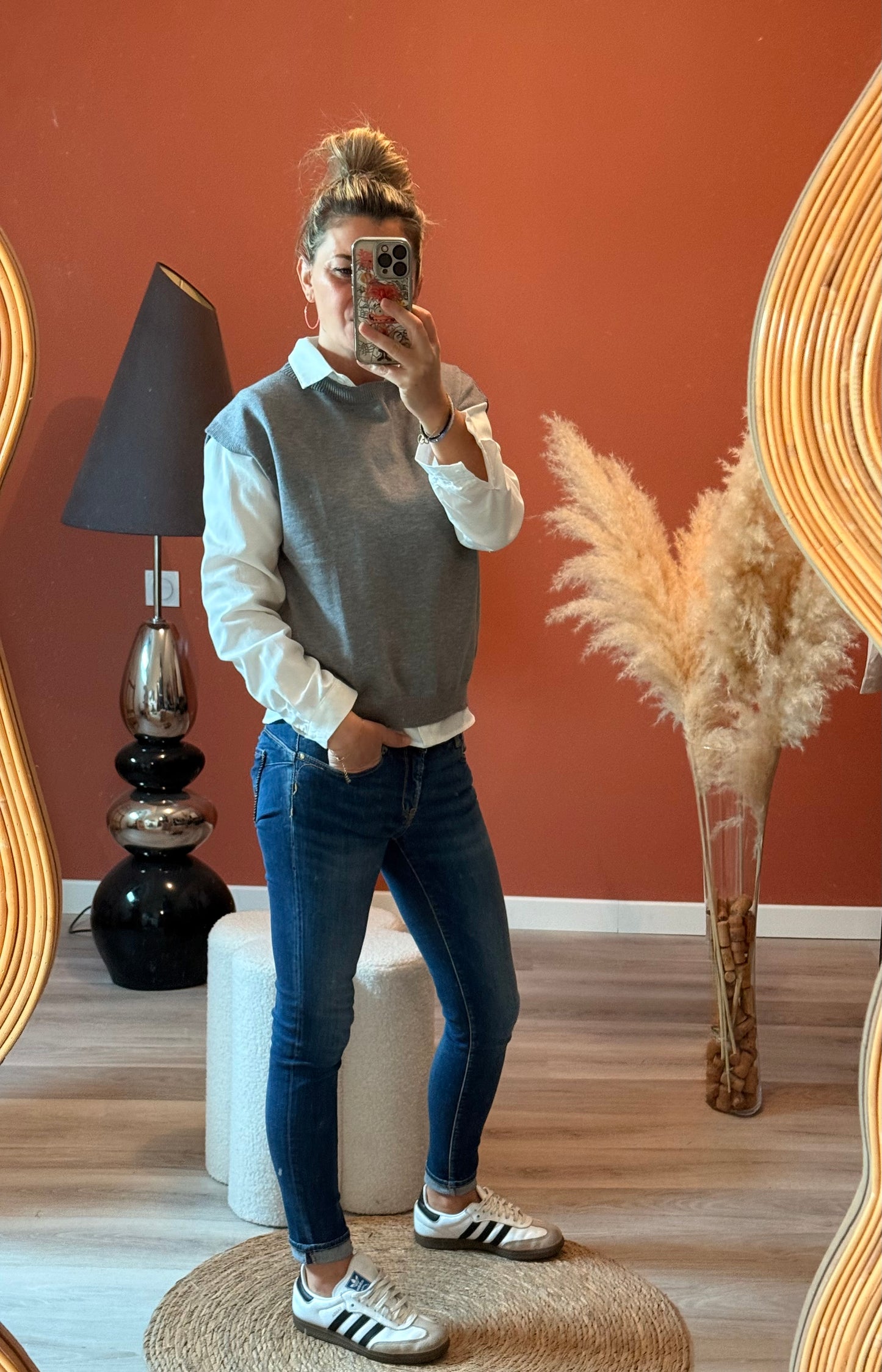 Pull sans manches Romy 🩶