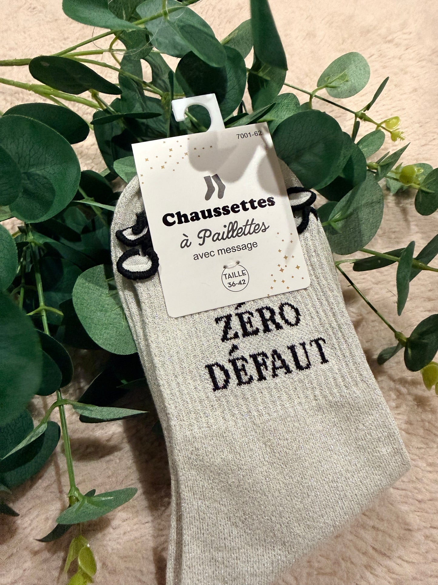 Chaussette à paillettes Zéro défaut 😁