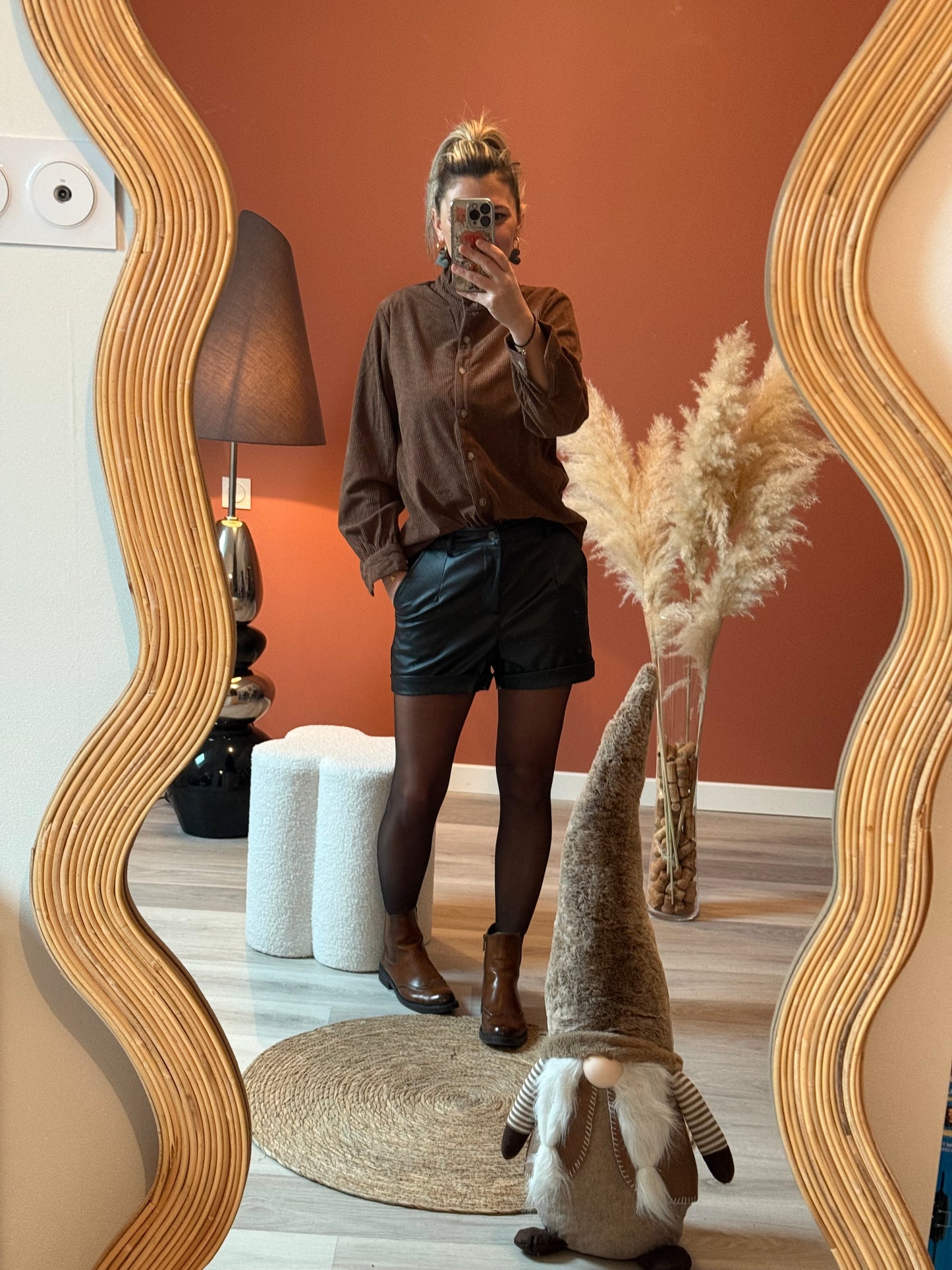 Chemise en velours Gaby