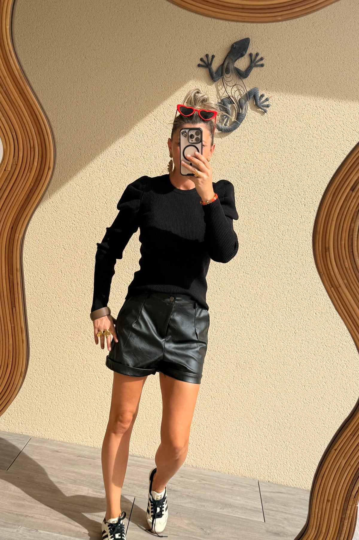 Top Melanie manches bouffantes