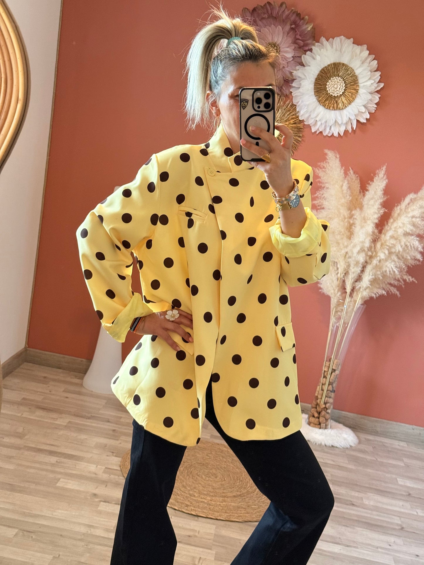 Blazer à pois