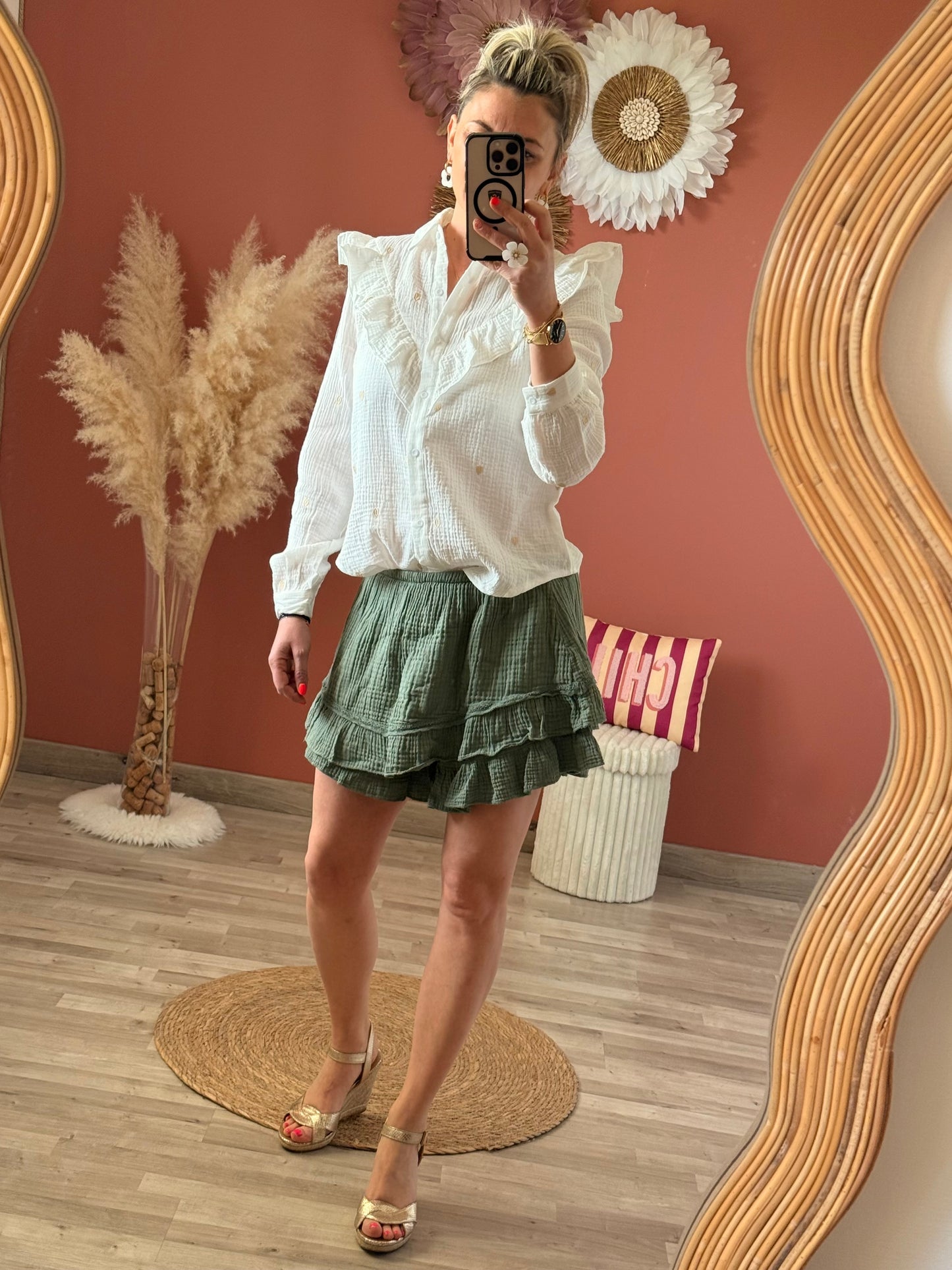 Chemise cœur 🤍💛