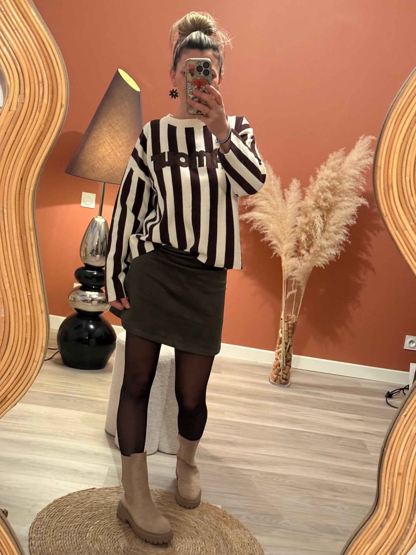 Pull à rayures AMOUR 🤎💙