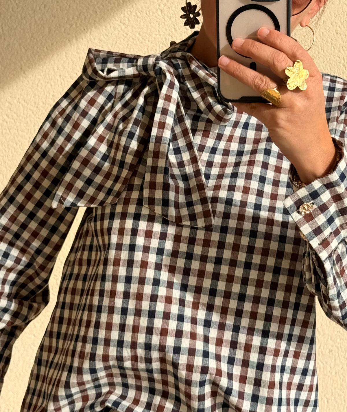 Blouse à carreaux Momo