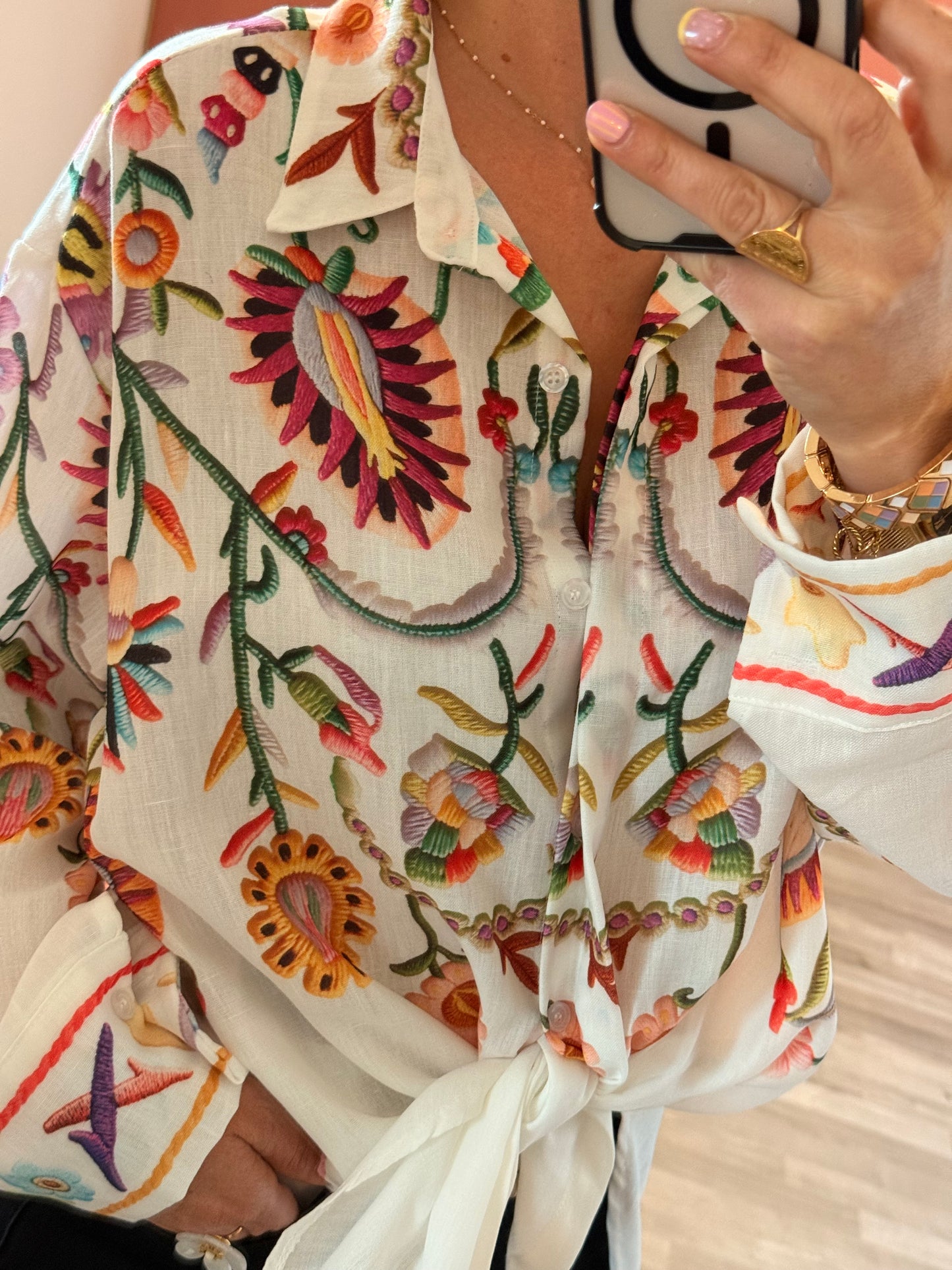 Chemise imprimée Lila