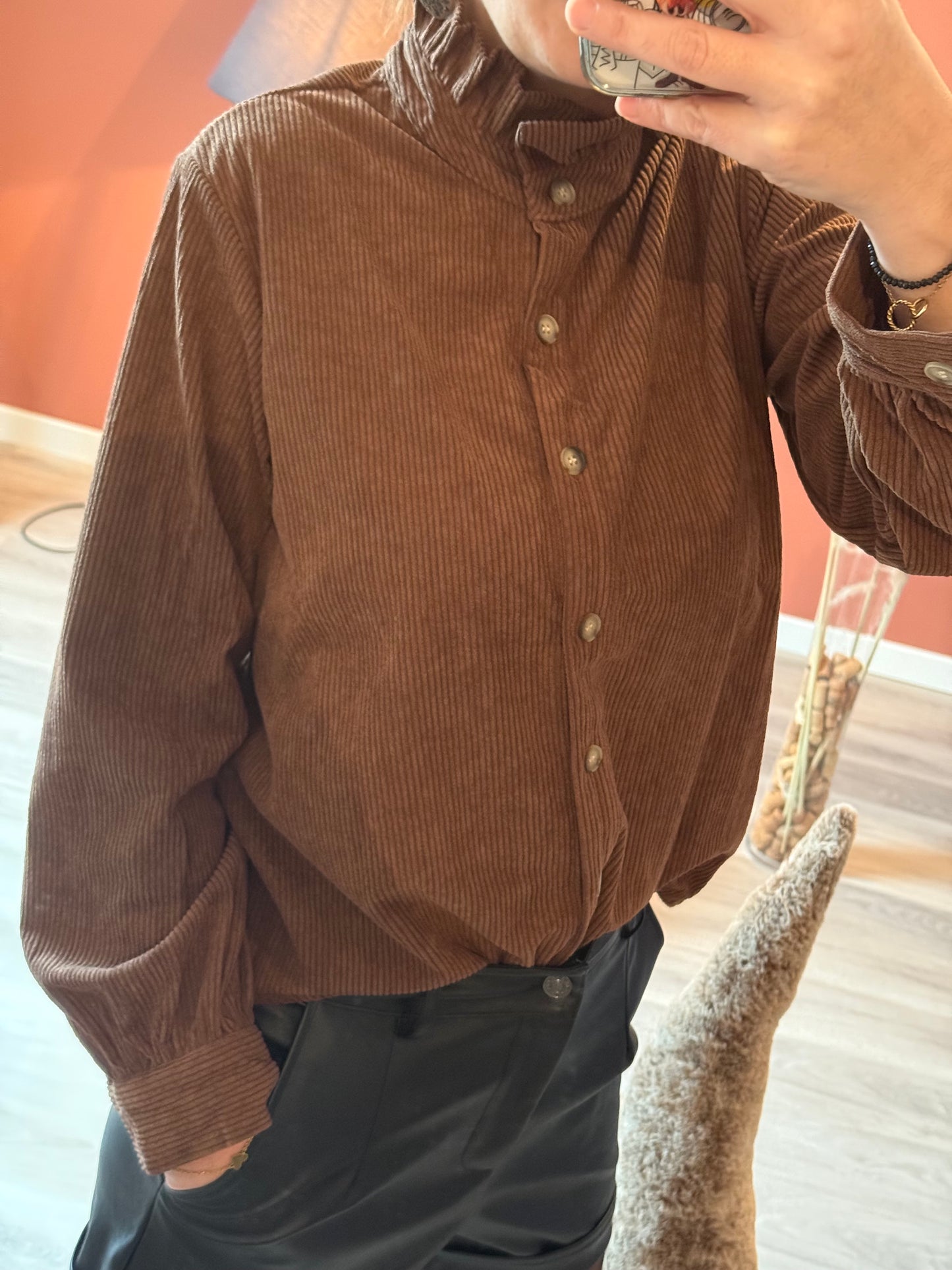 Chemise en velours Gaby