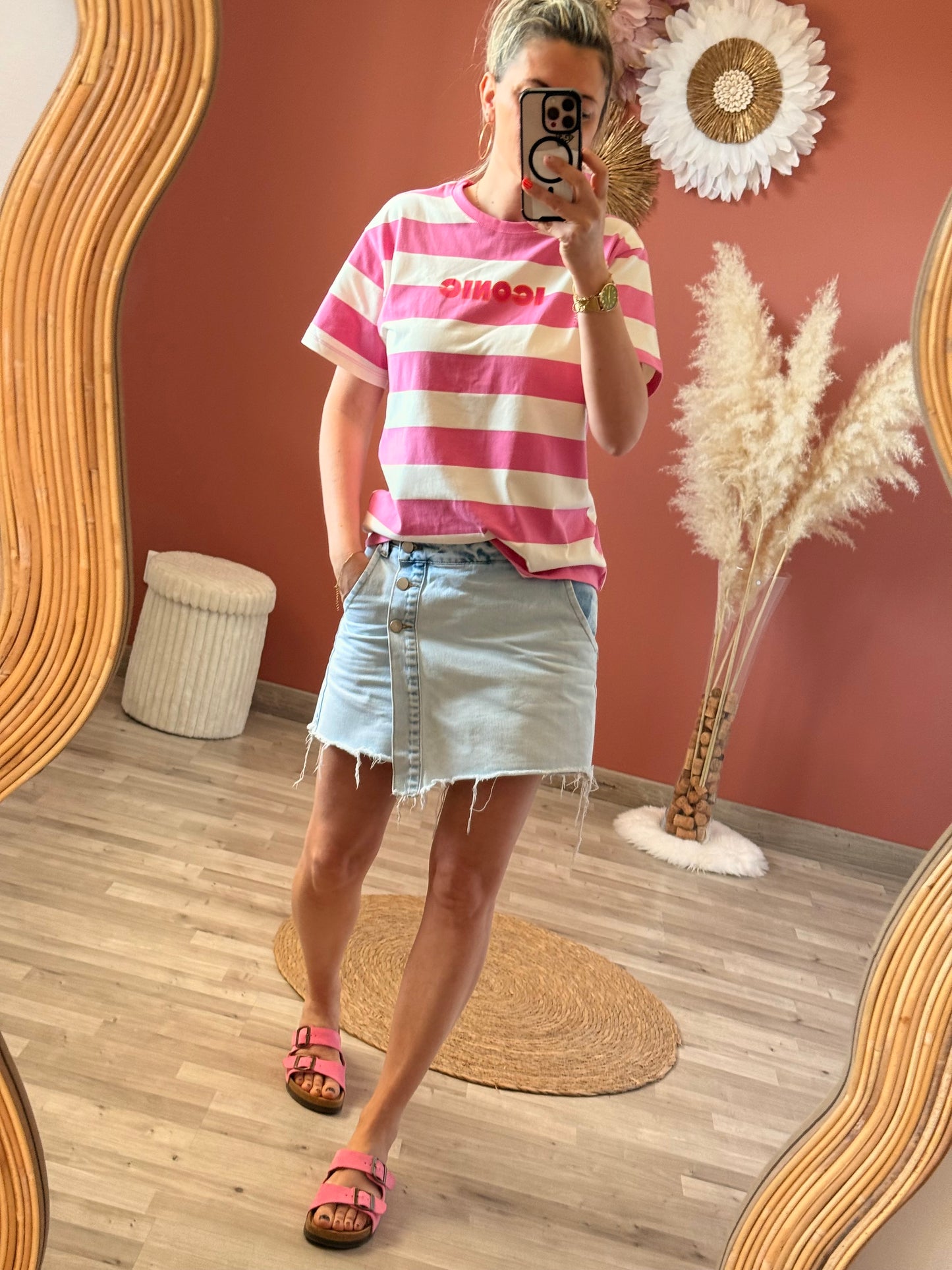 Tee shirt rayures femme Iconic