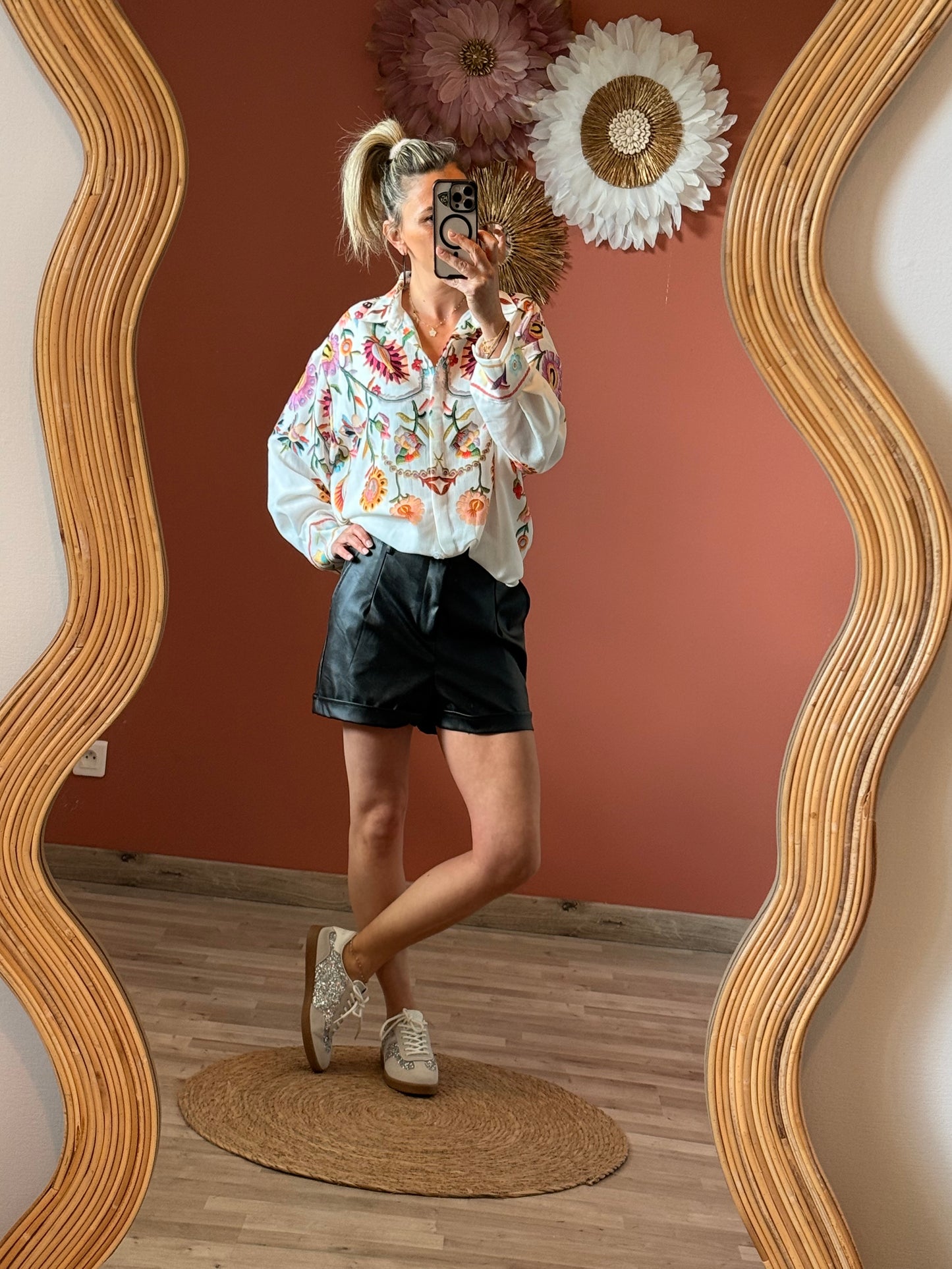 Chemise imprimée Lila