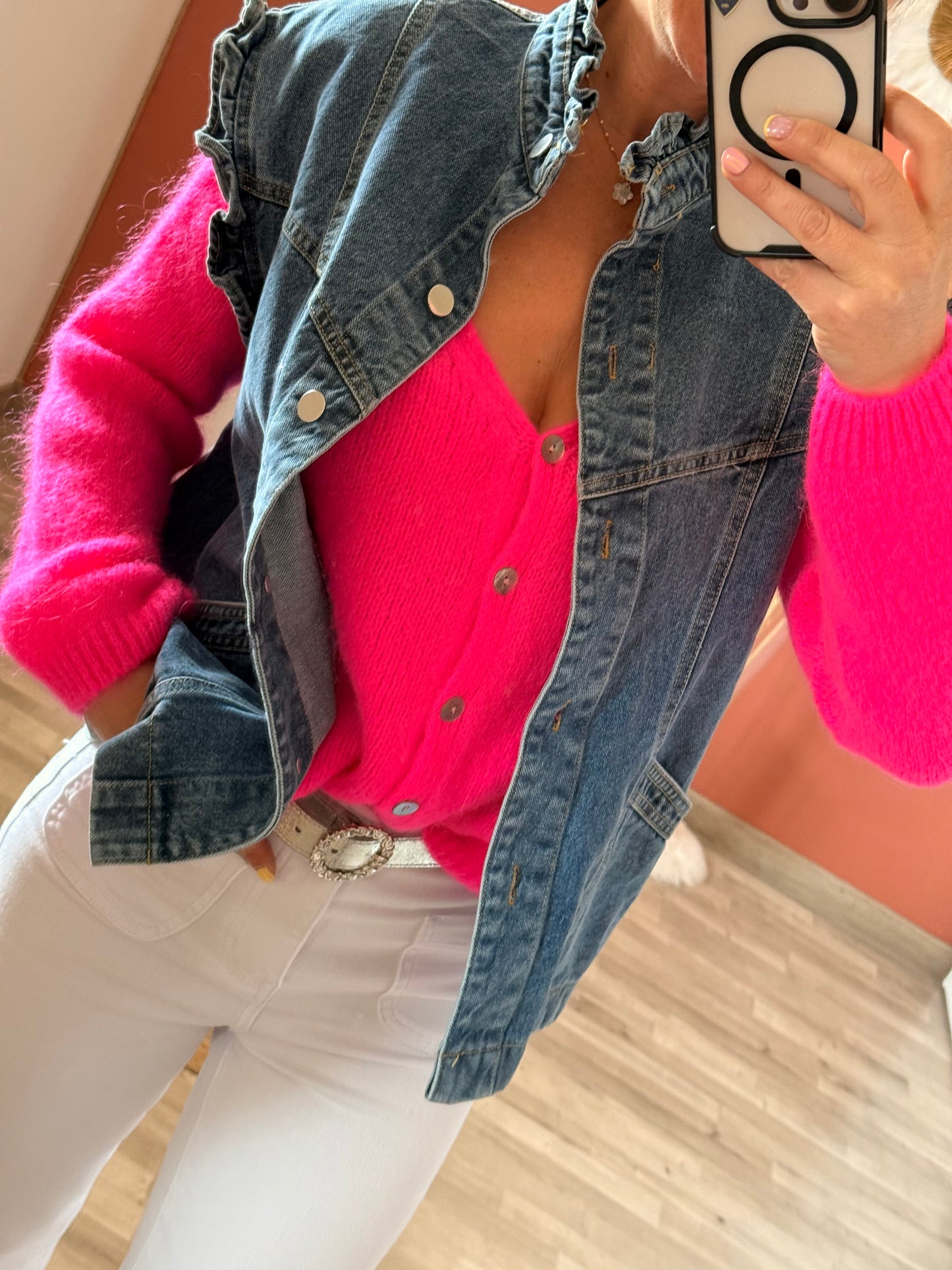Veste sans manches en jean 💙