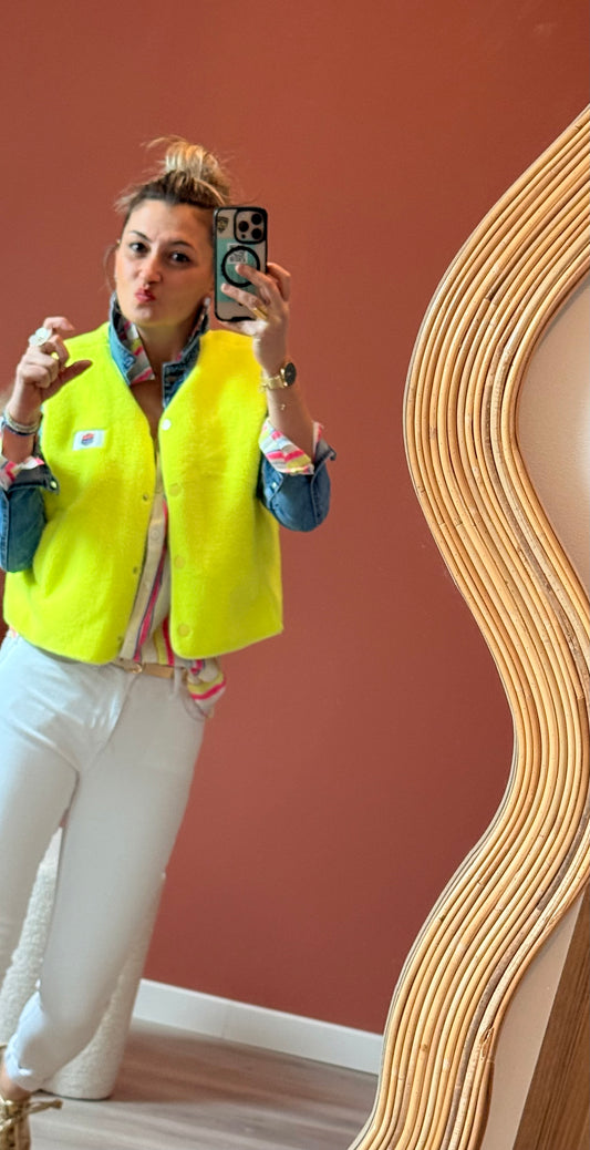 Gilet sans manches fluo