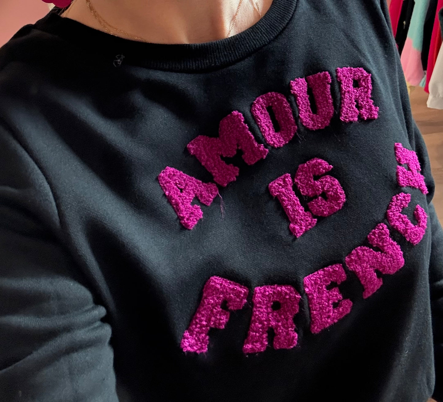 Sweat amour in french