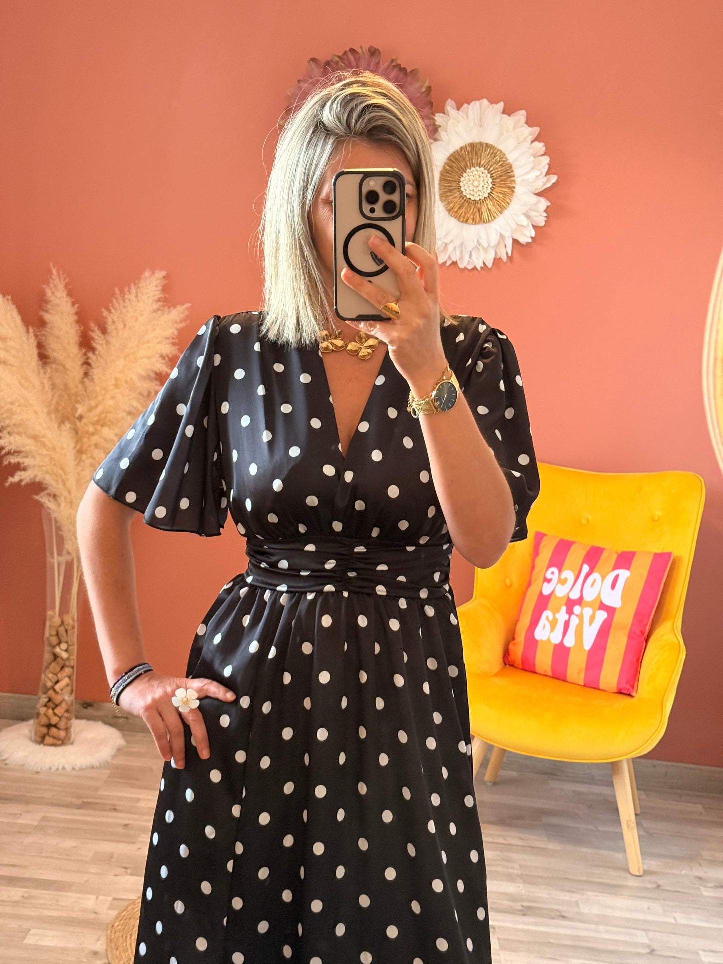 Robe à pois