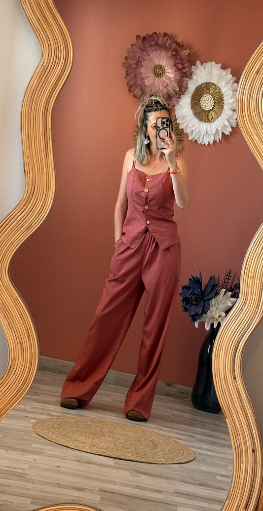 Pantalon lin Mathias