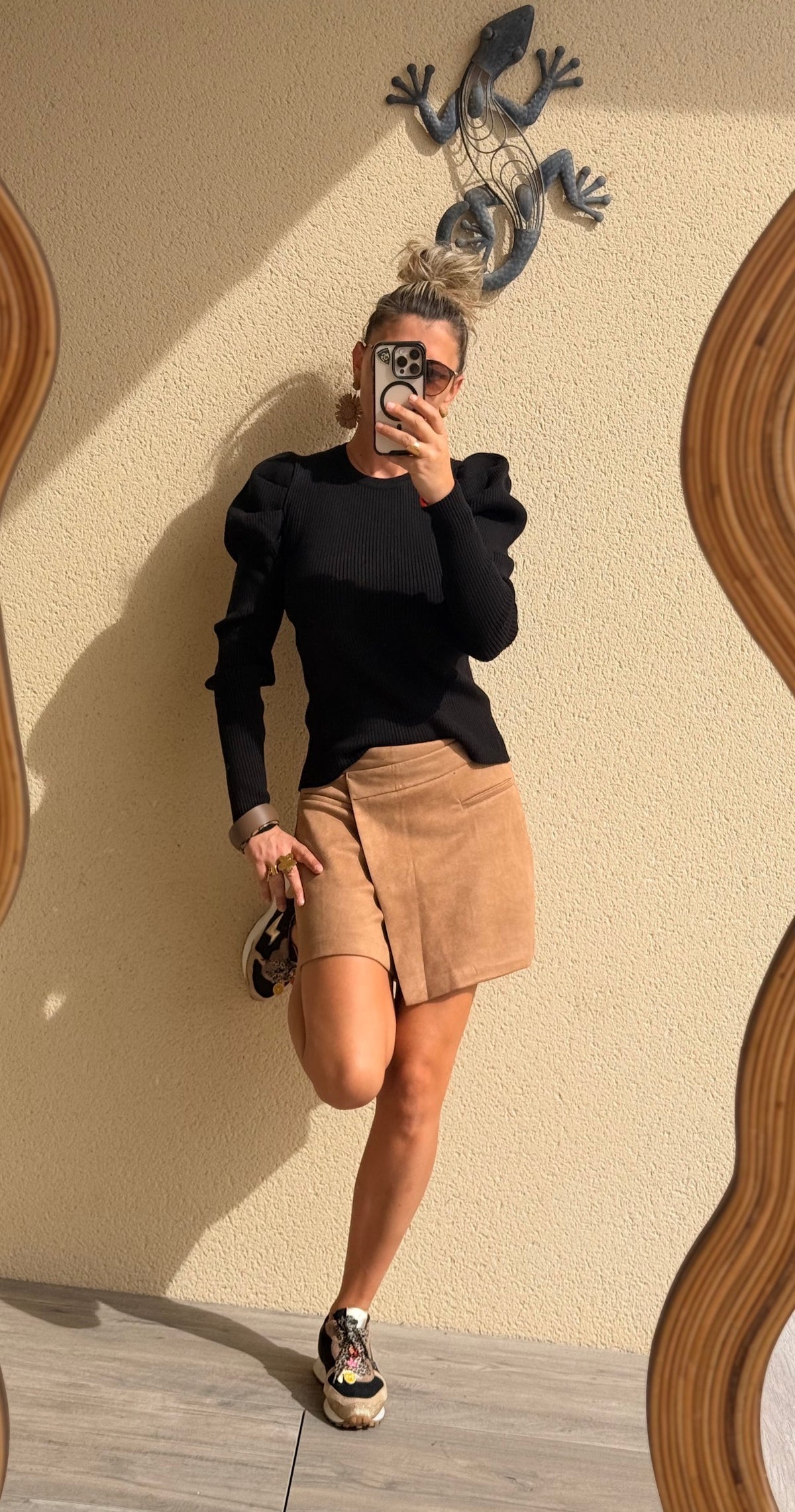 Top Melanie manches bouffantes